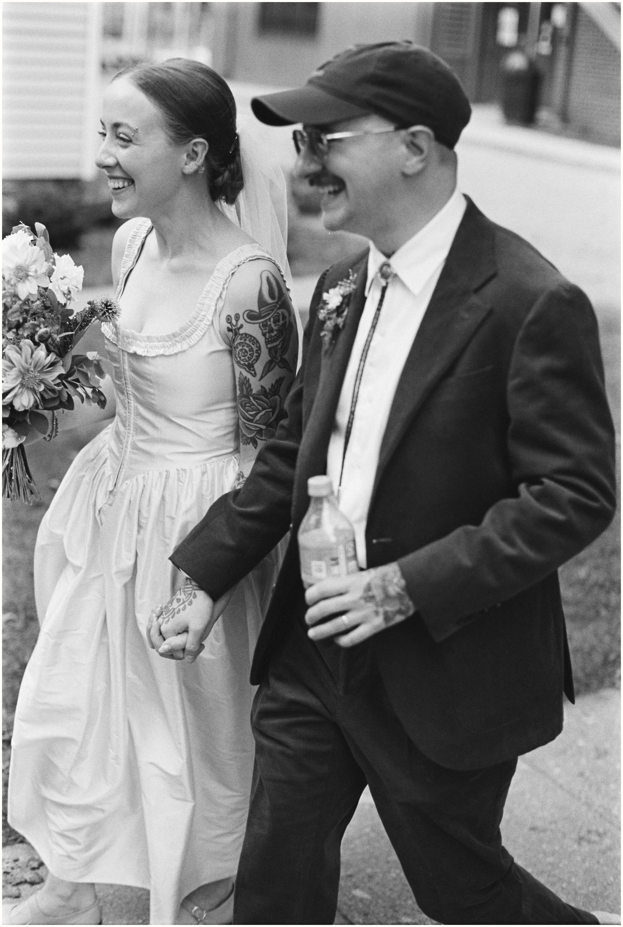 Candid Bride and Groom Portraits