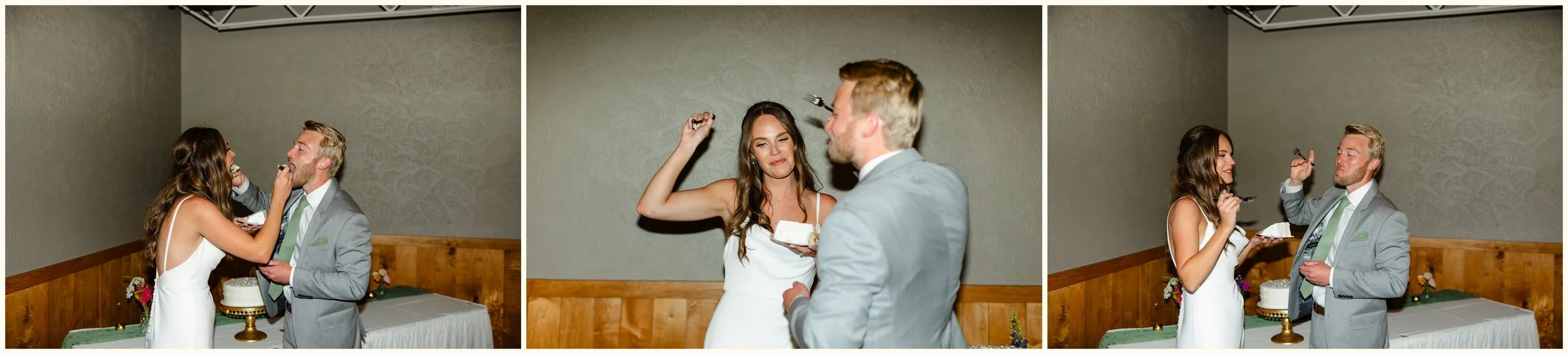 joyful wedding reception
