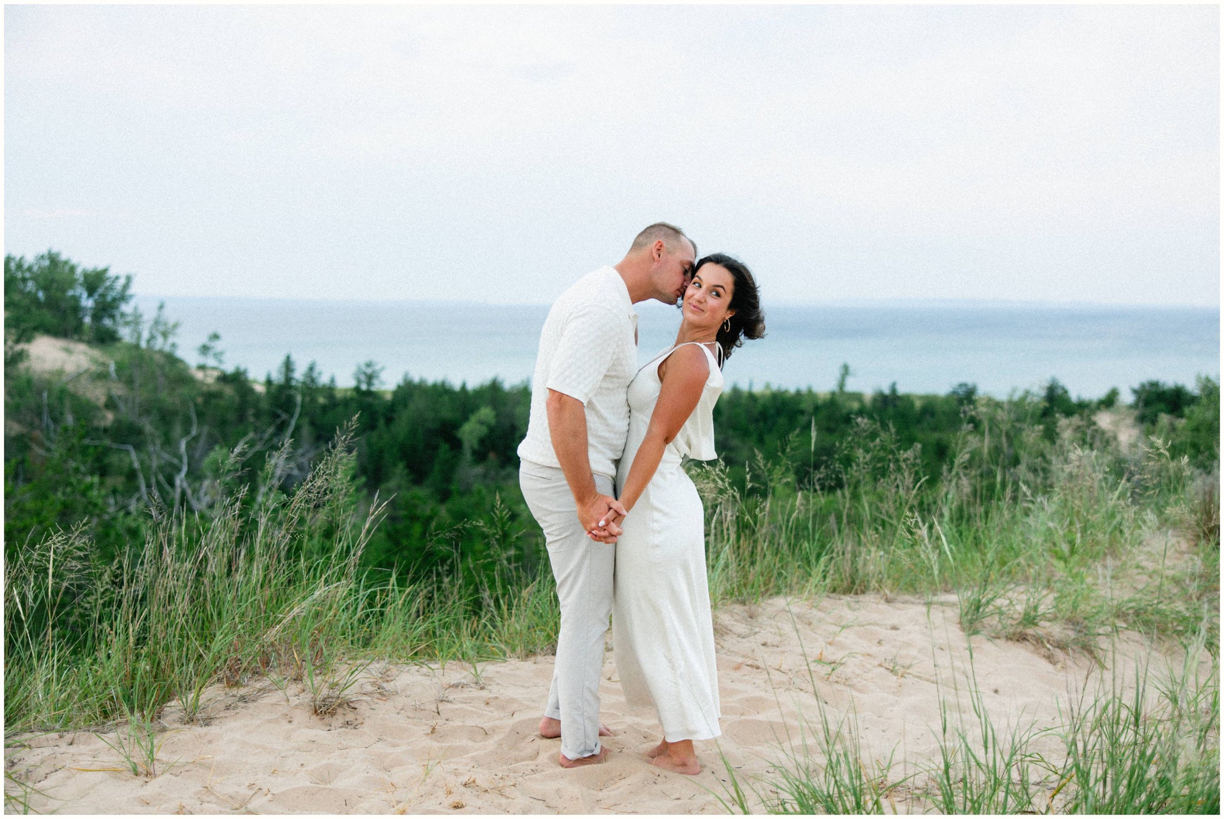 Nolan and Emma Sand Dune Engagement
