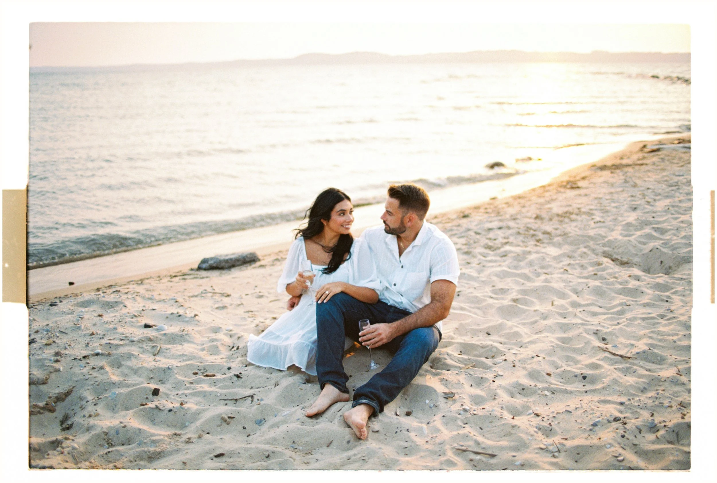 Romantic Beach Engagement Photos