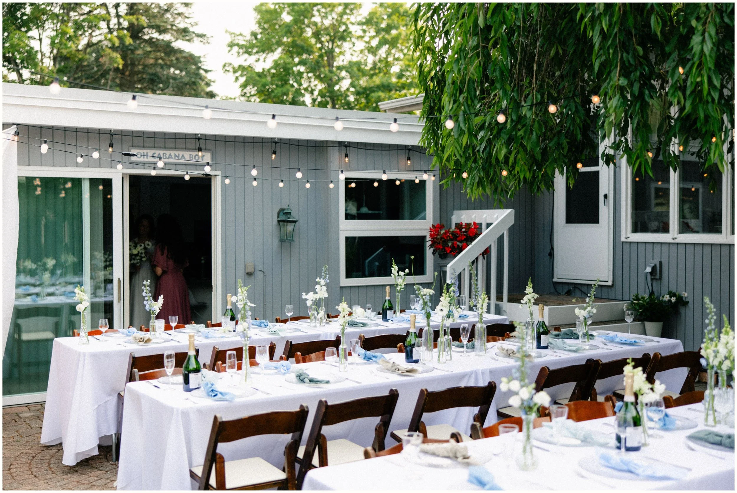 northern michigan dinner party wedding