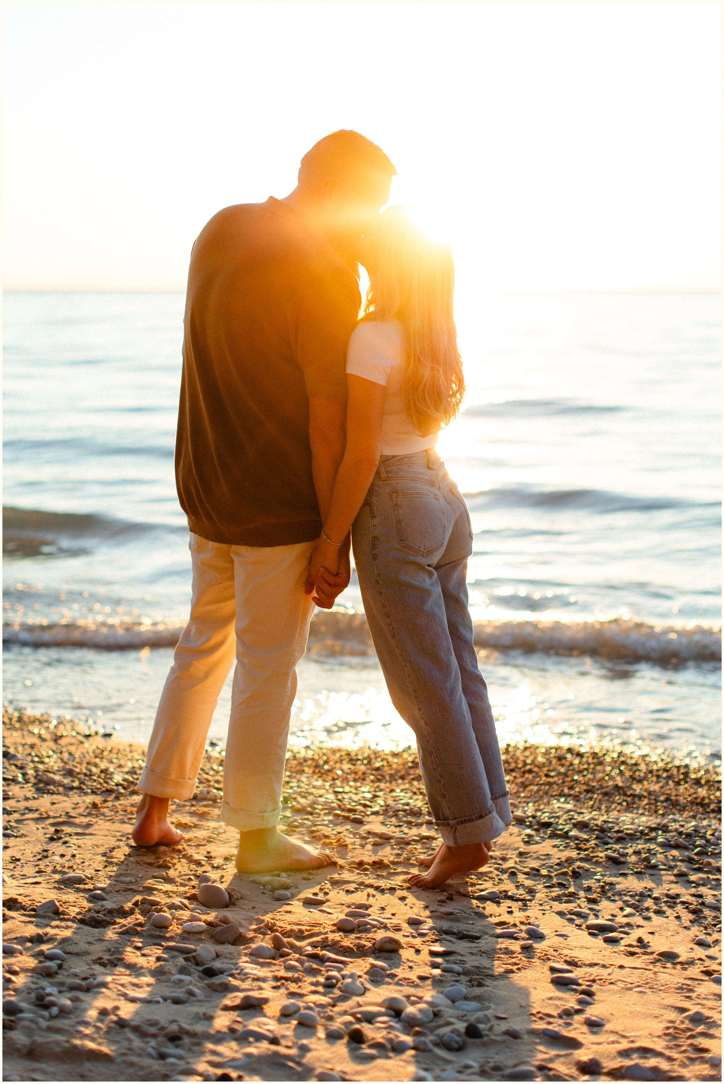lake michigan couples photos