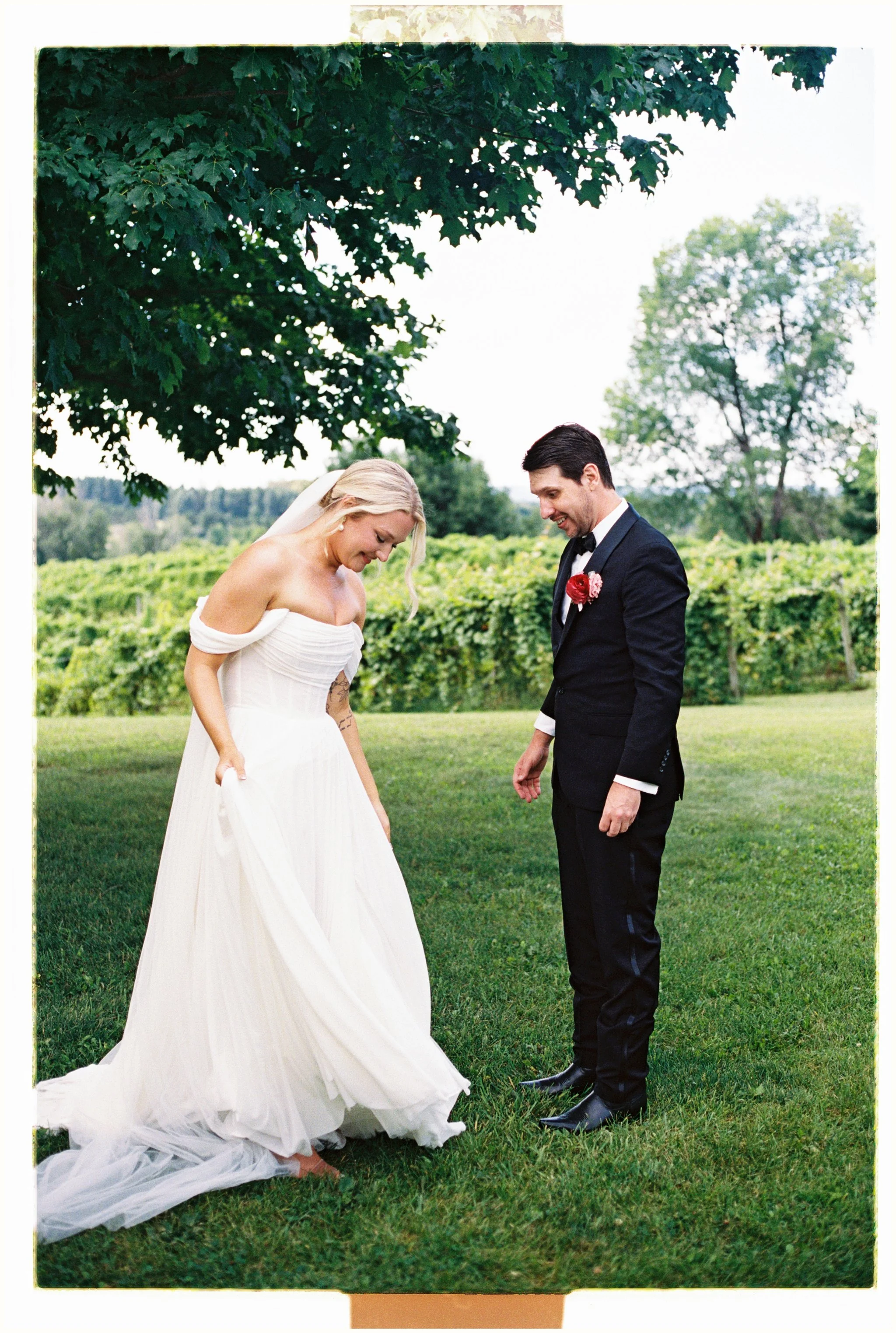 Bride and Groom Film Photography