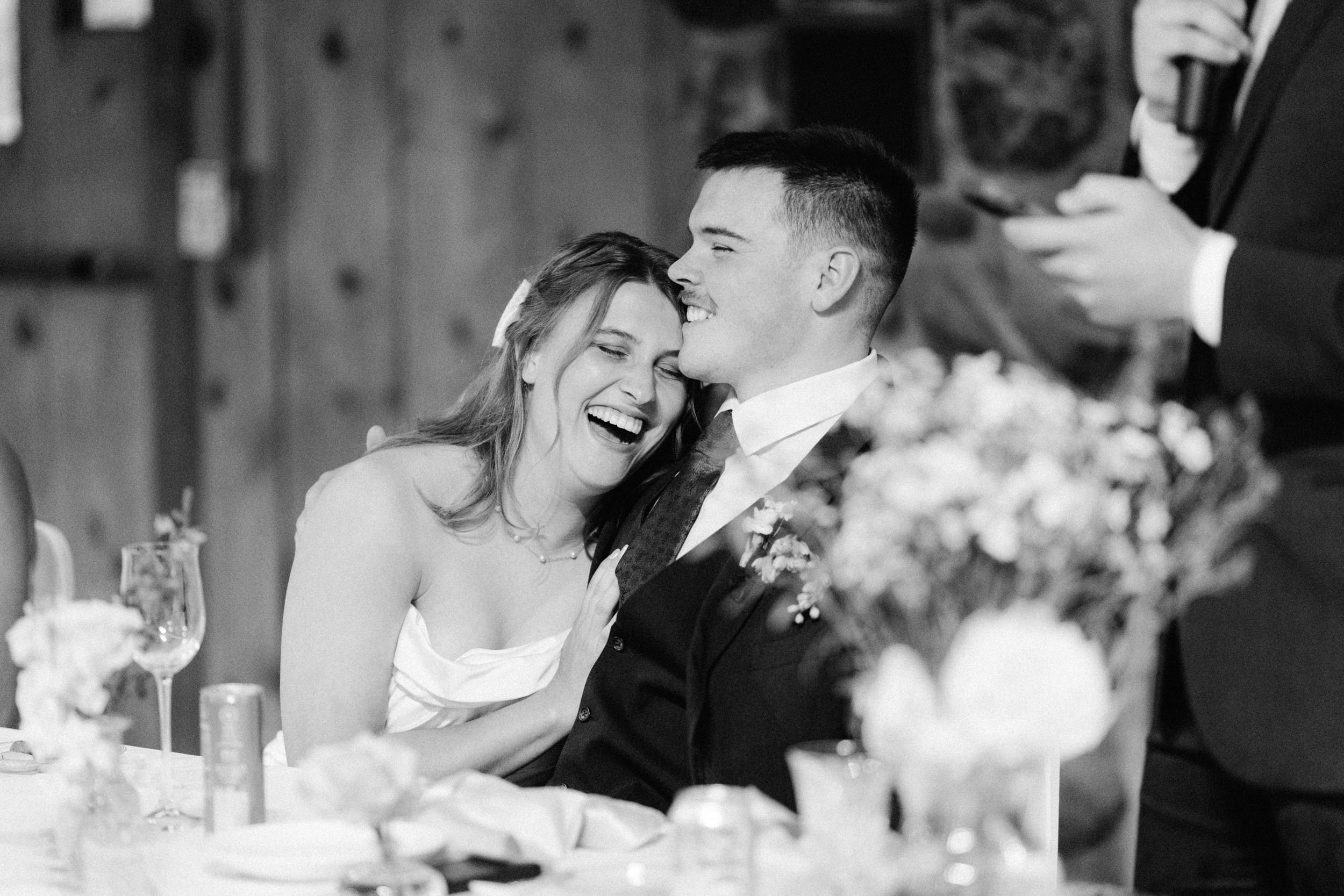 Bride and Groom Speech Reaction