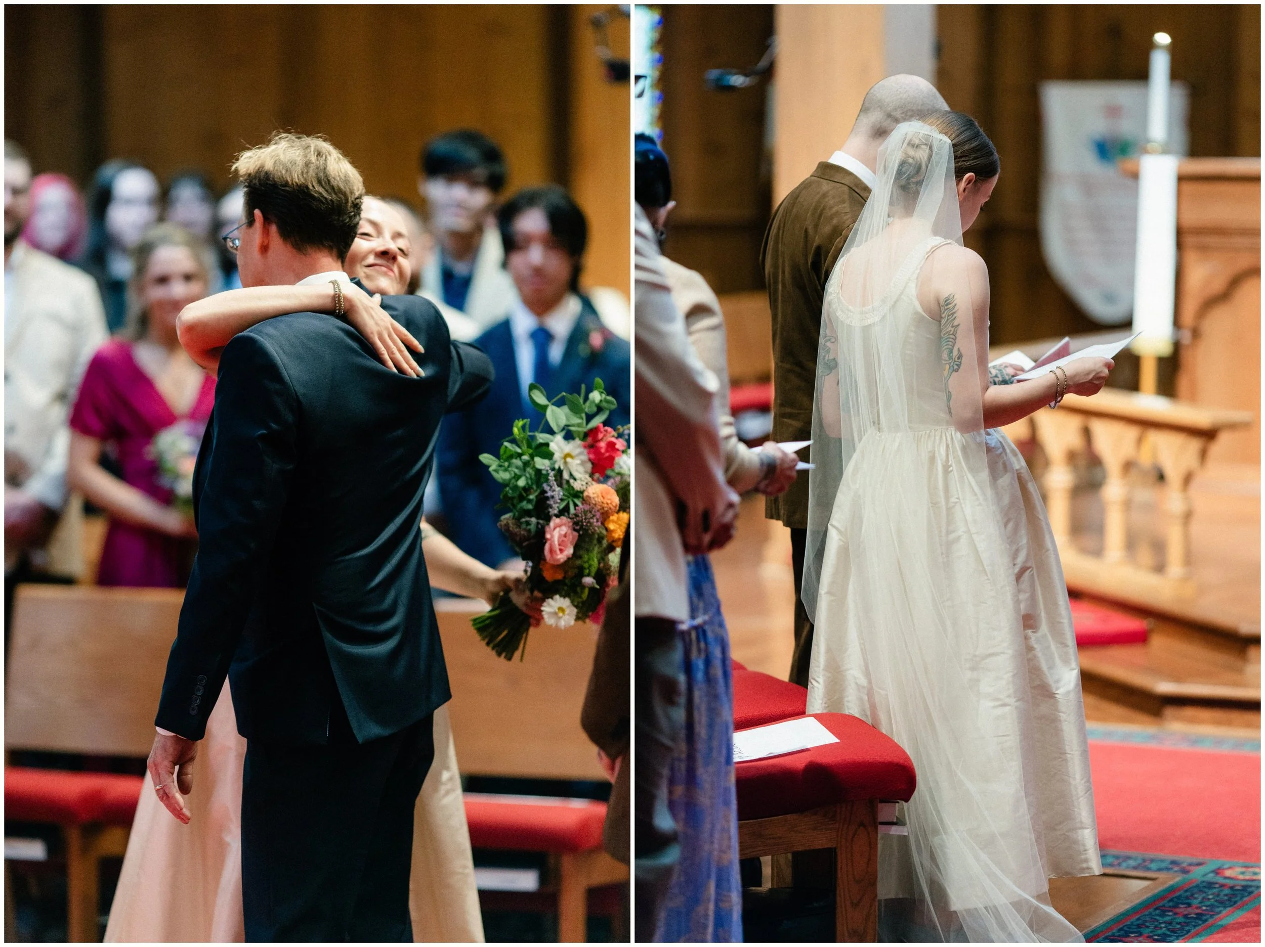 Wedding ceremony in a church