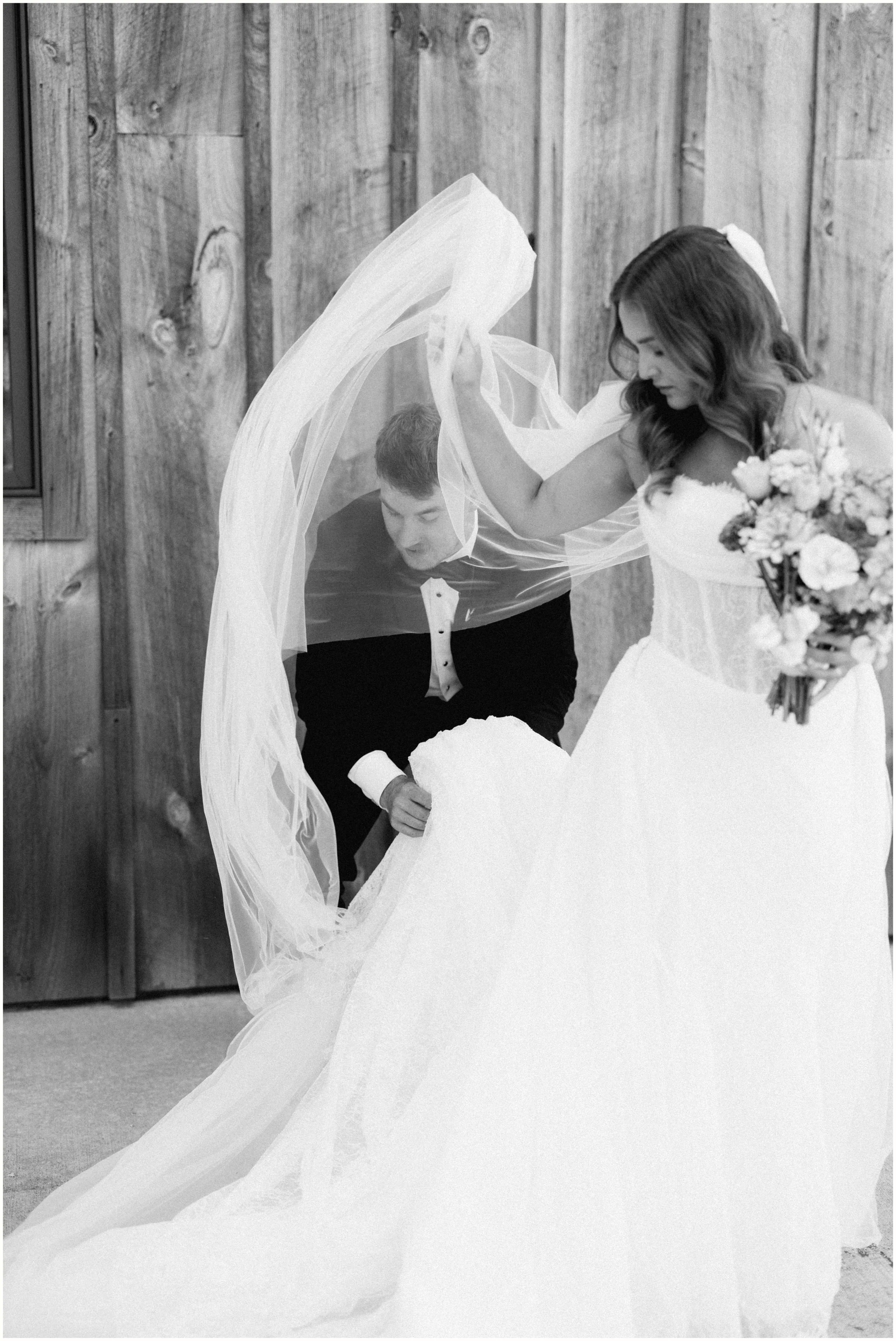 Candid Bride and Groom Portraits