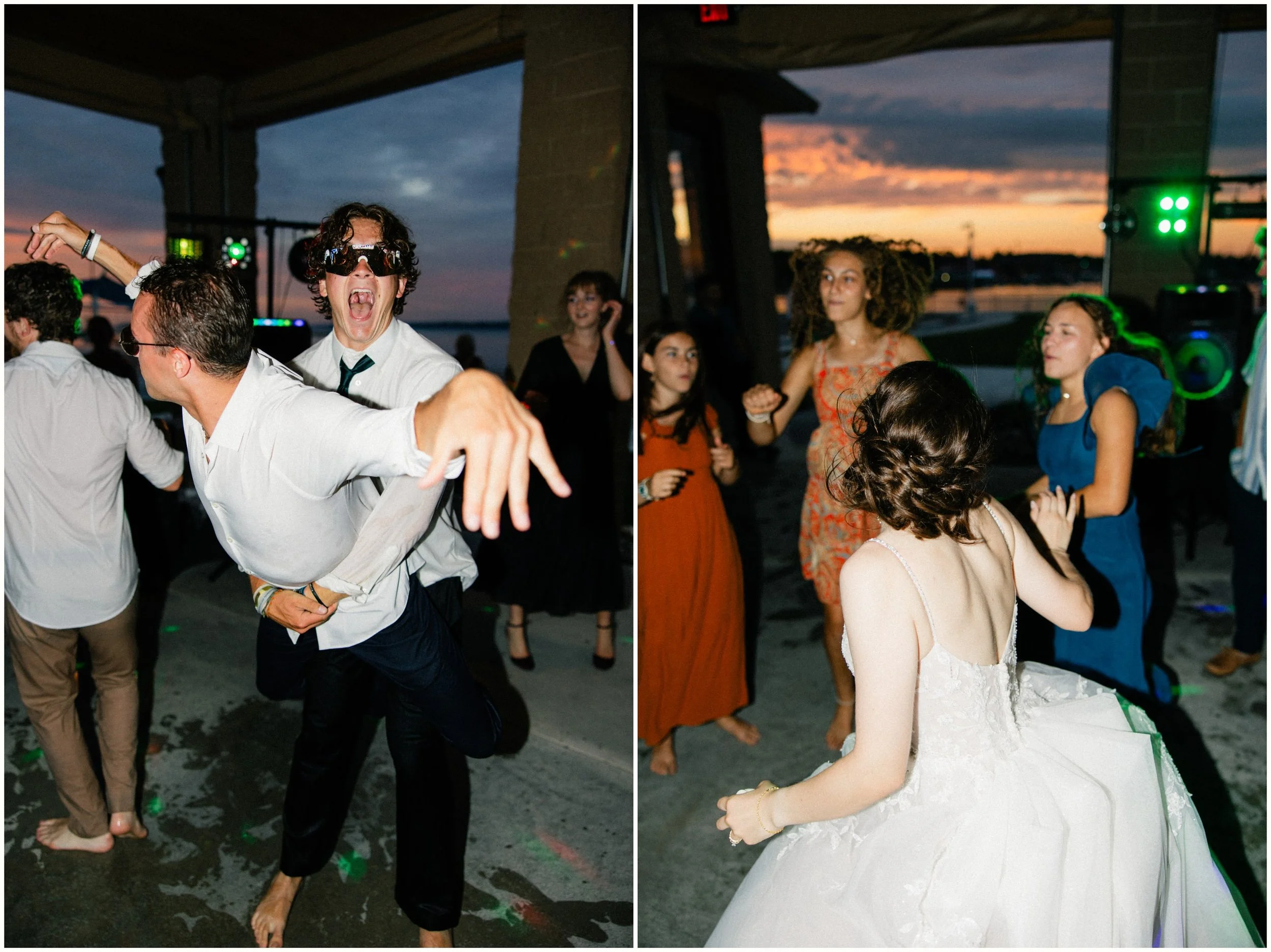 open dancing wedding reception