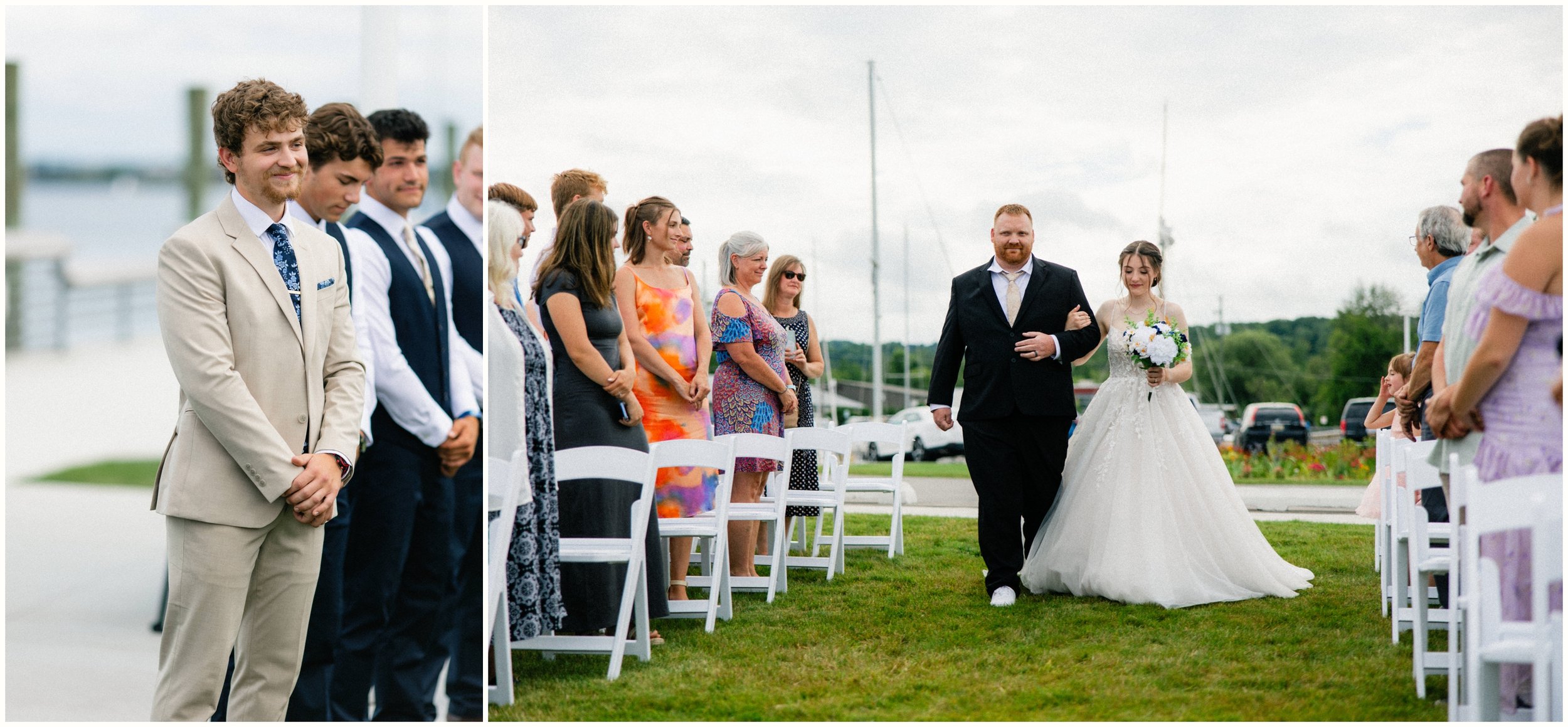 northern michigan wedding ceremony