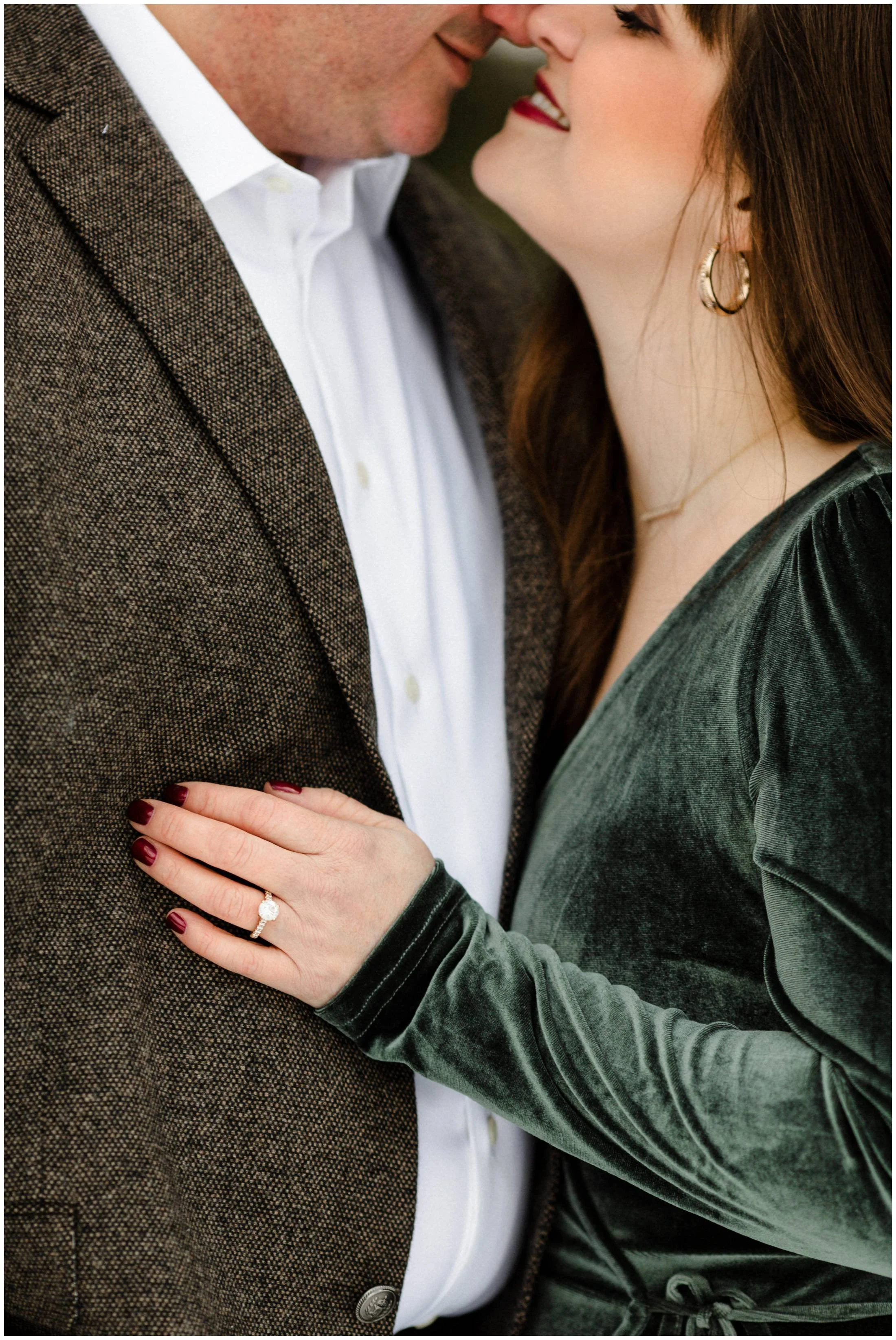 Lindsay Riley Mark Mark and Lindsay | Winter Engagement Portraits — Miles + Sarah