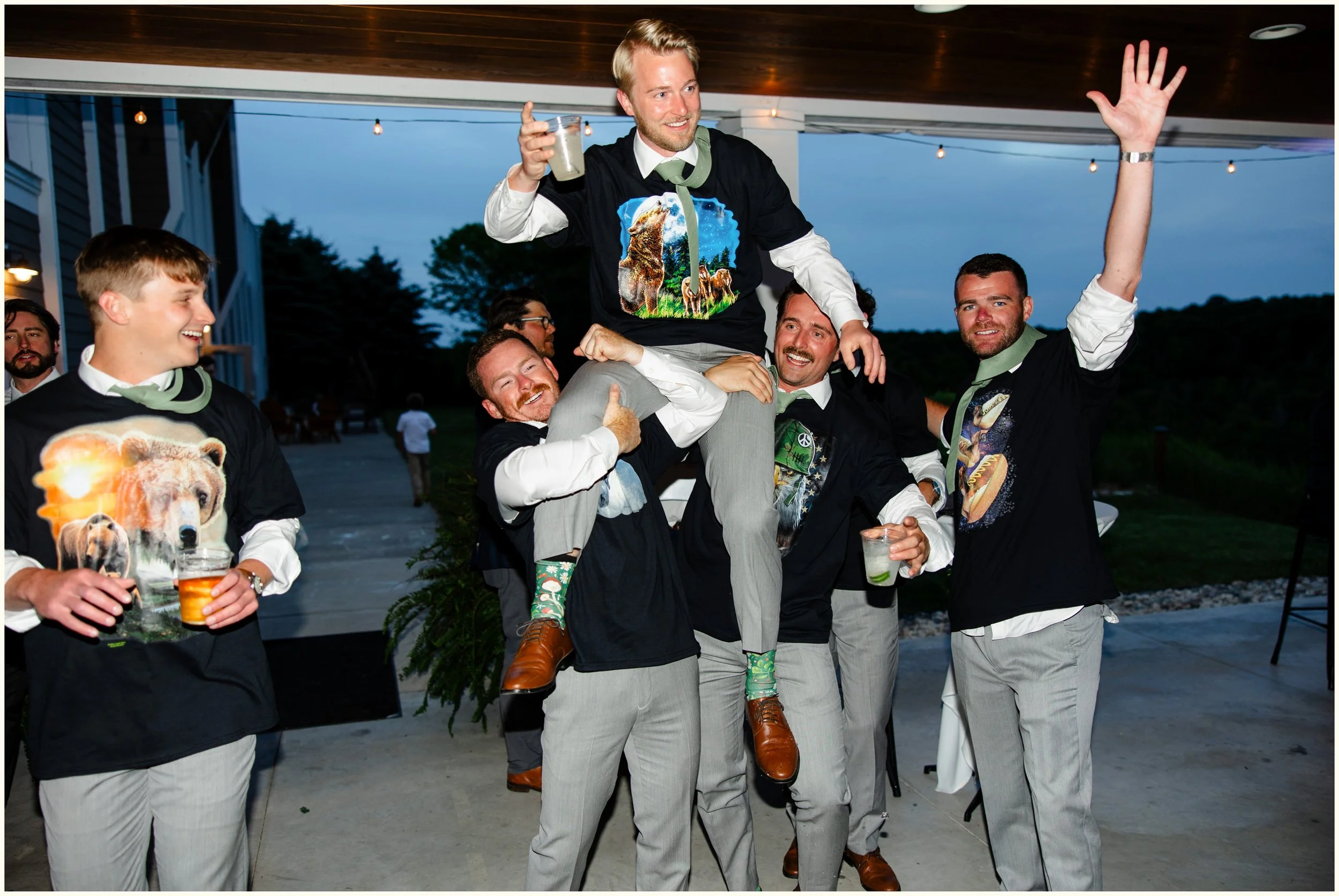 joyful candid wedding