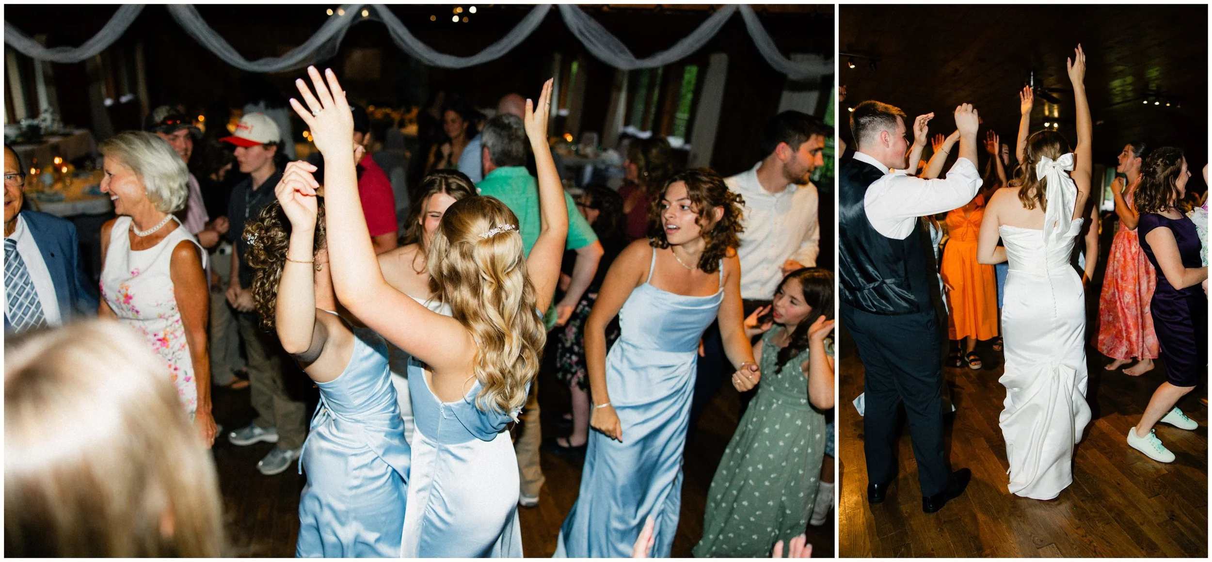 flash photography wedding reception