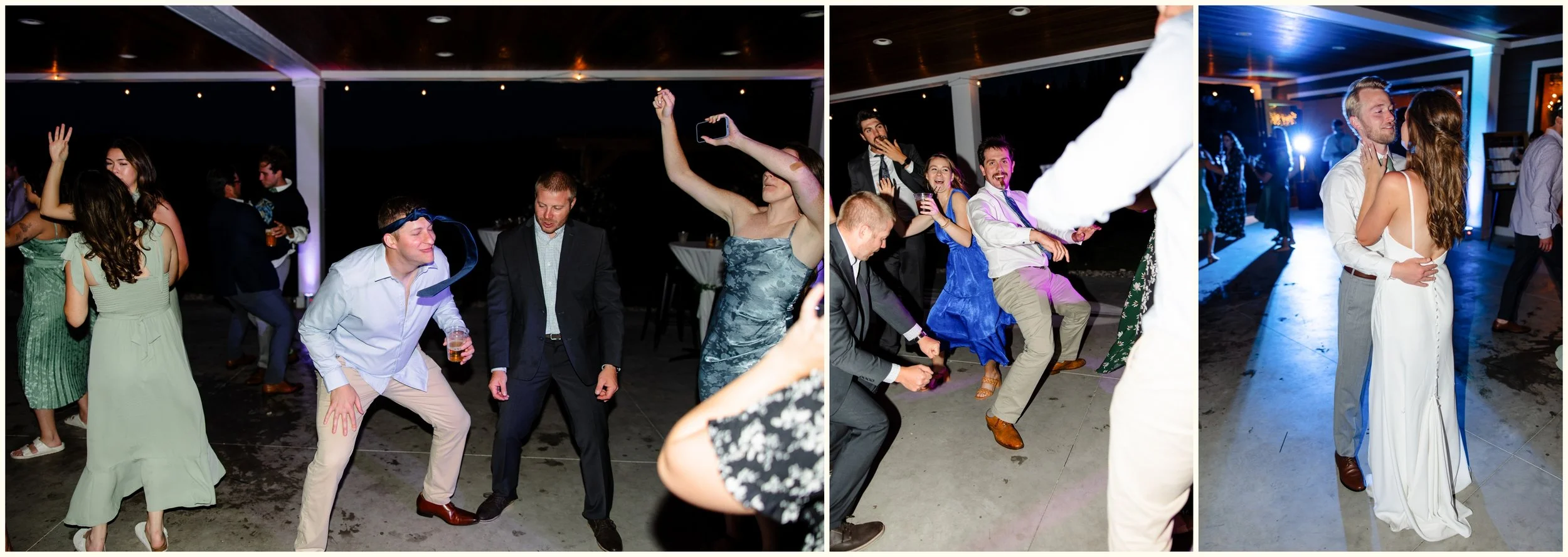 candid wedding reception dancing