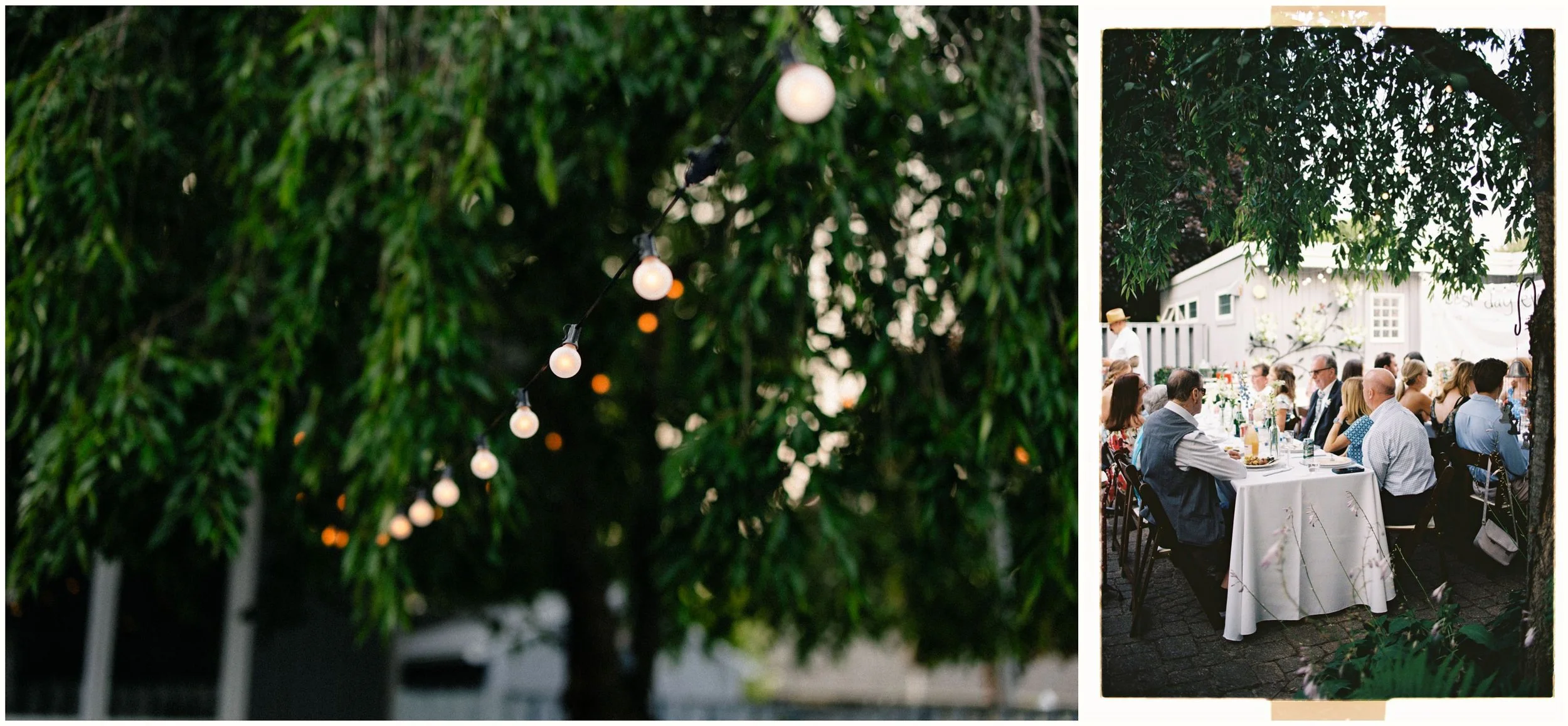 intimate wedding reception details
