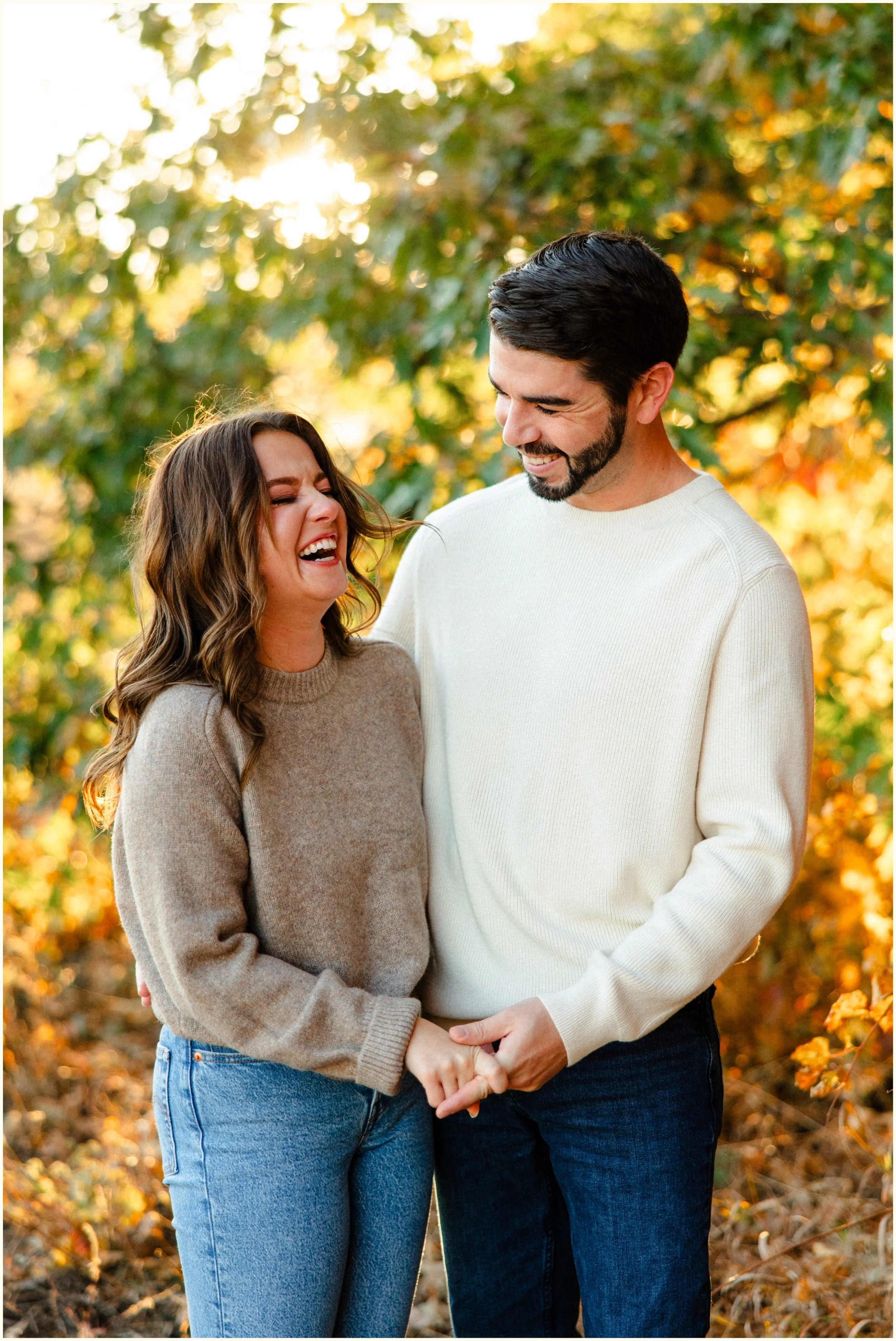 traverse city fall engagement session