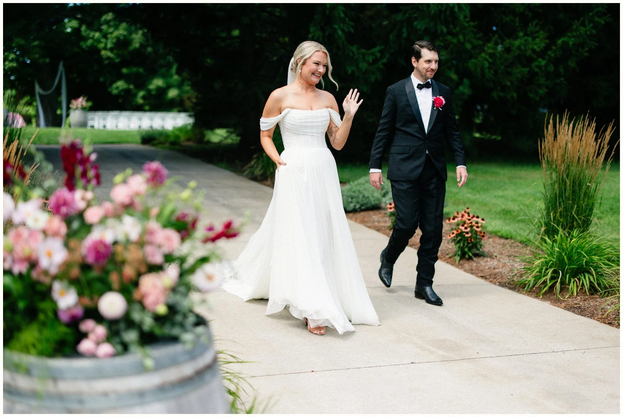 candid traverse city wedding 