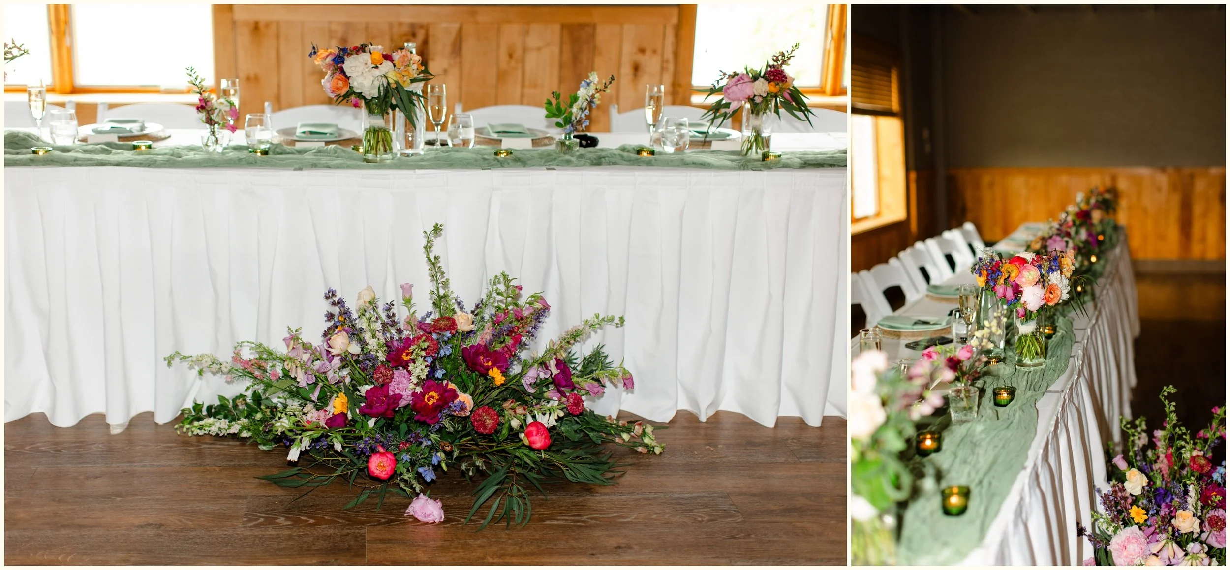 traverse city wedding reception details