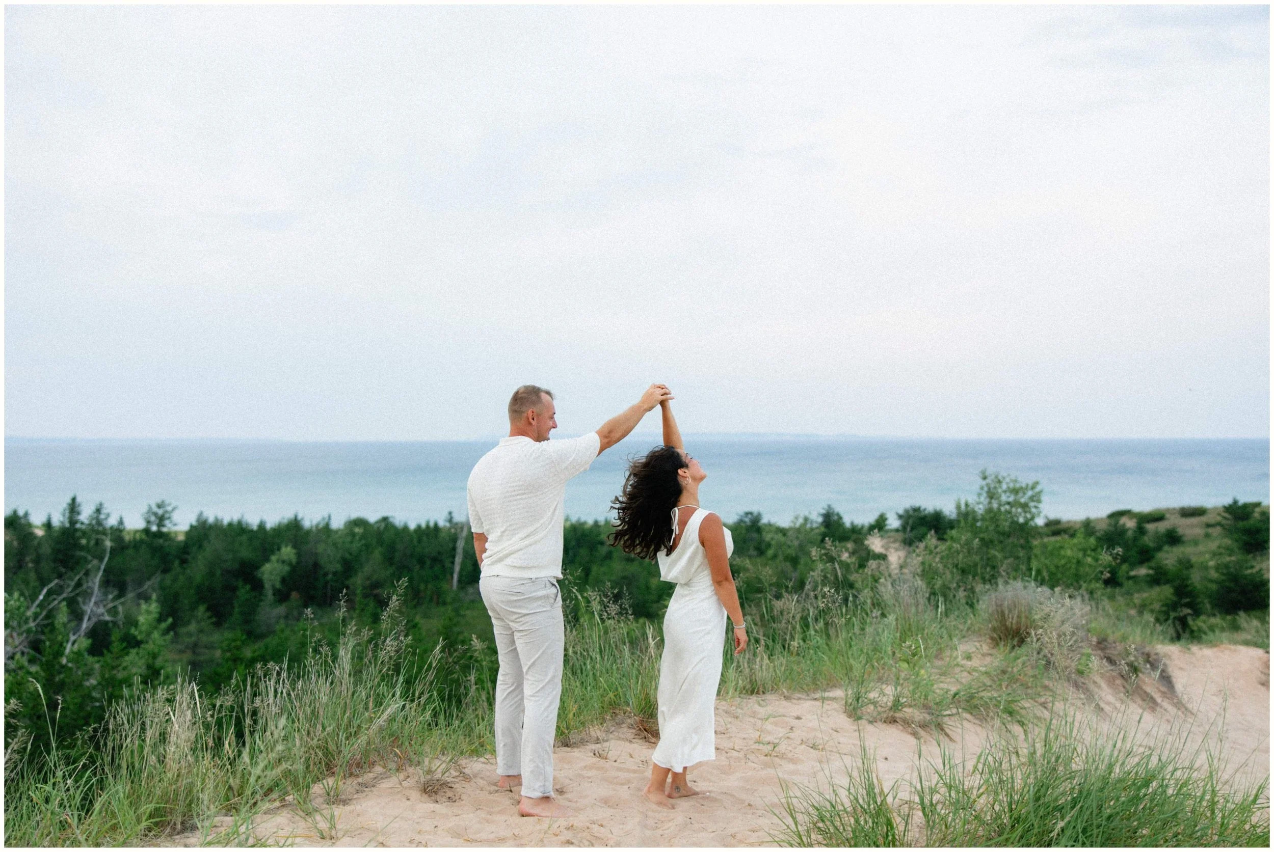 Sand Dune Engagement Photography