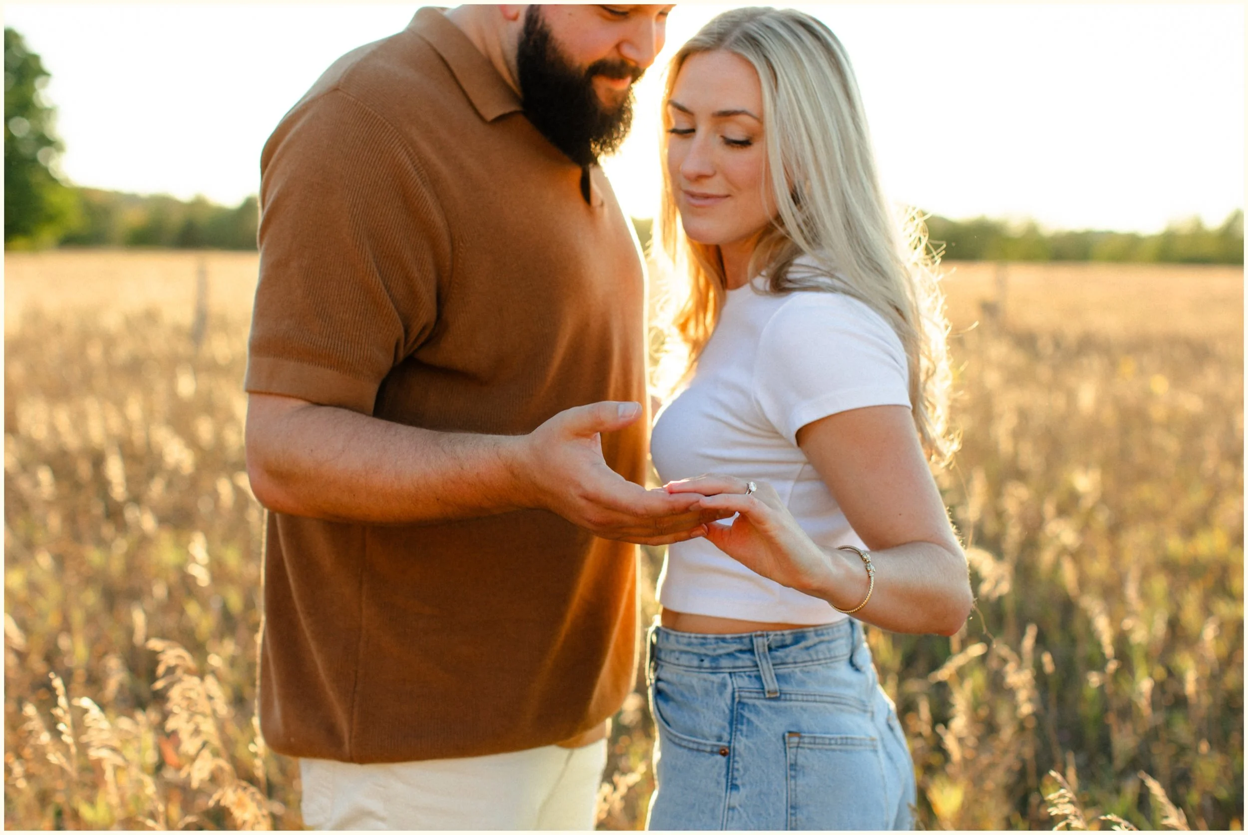 northern michigan engagement photos