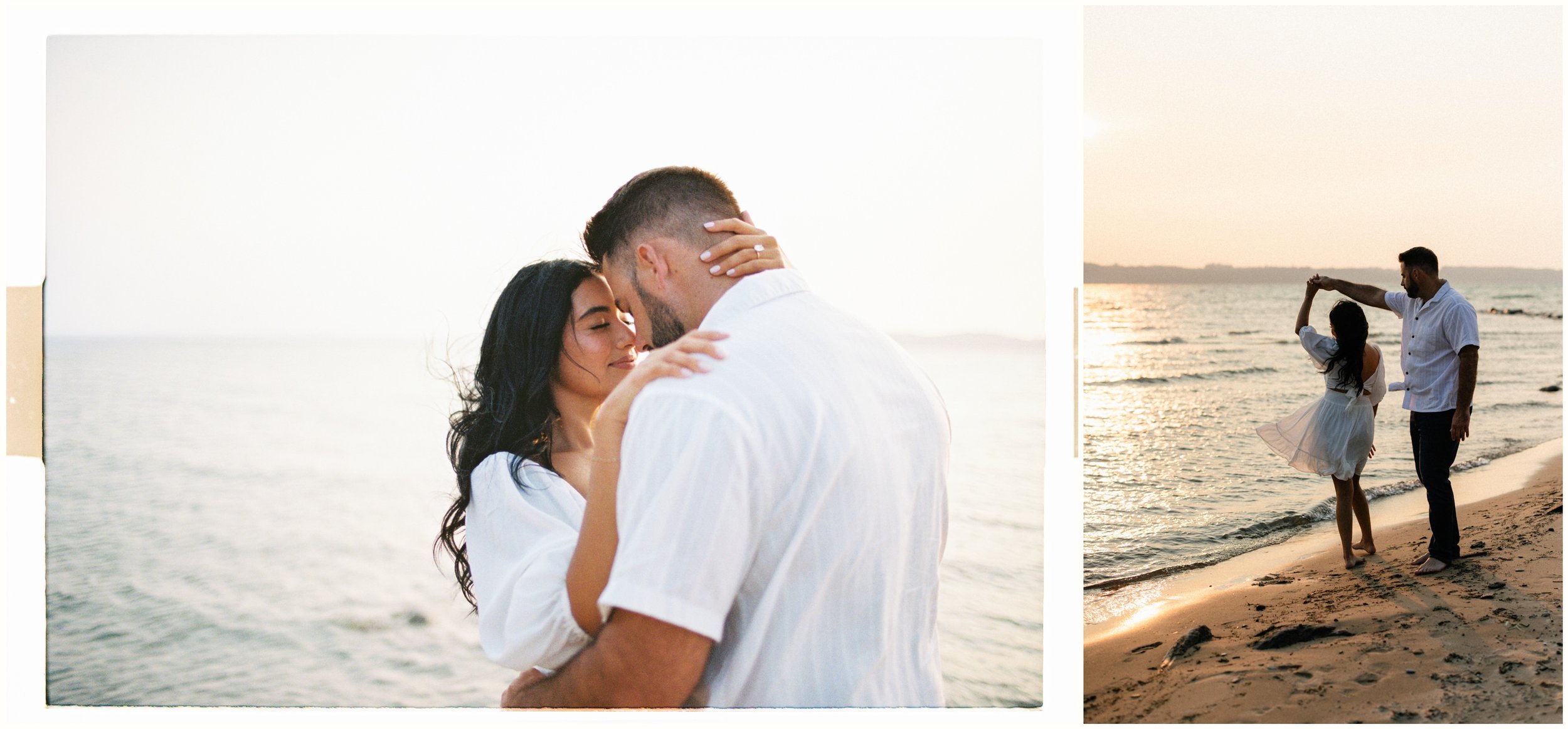 Romantic Traverse City engagement