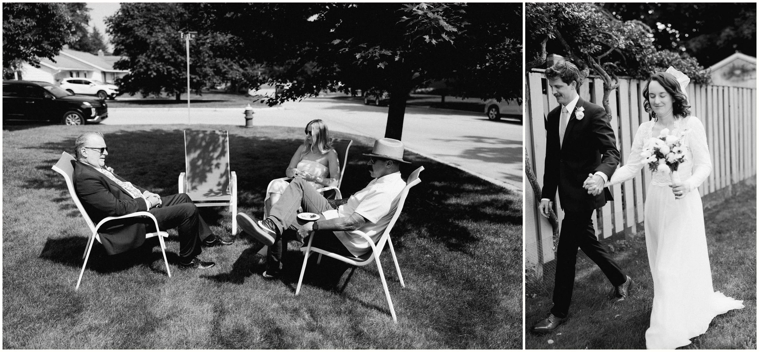 candid wedding cocktail hour moments