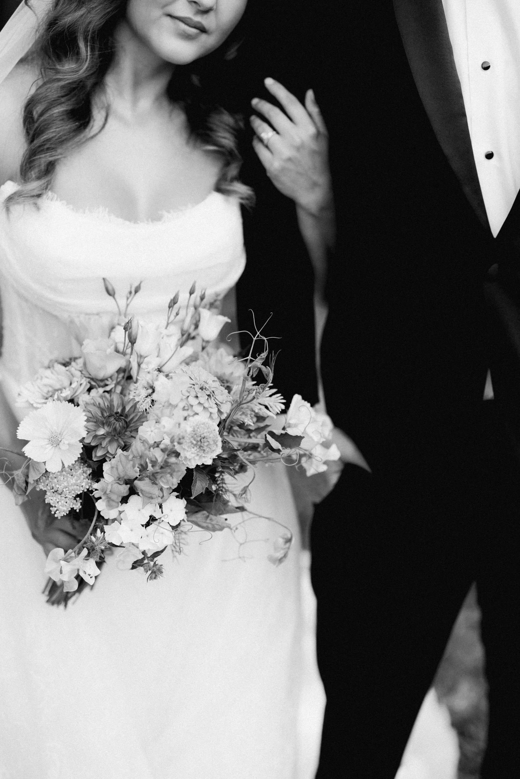 Black and White Wedding Portraits