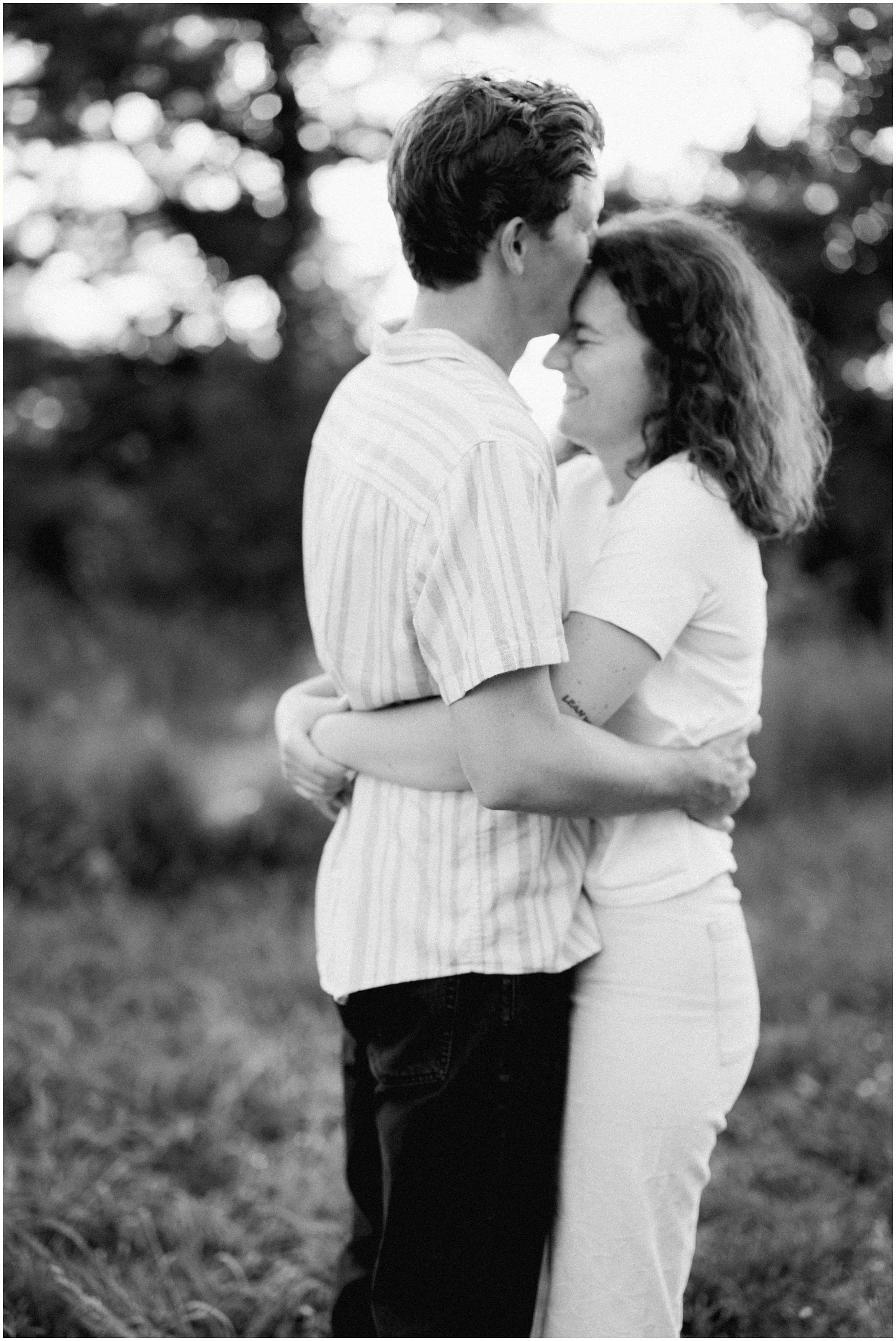 romantic engagement photos