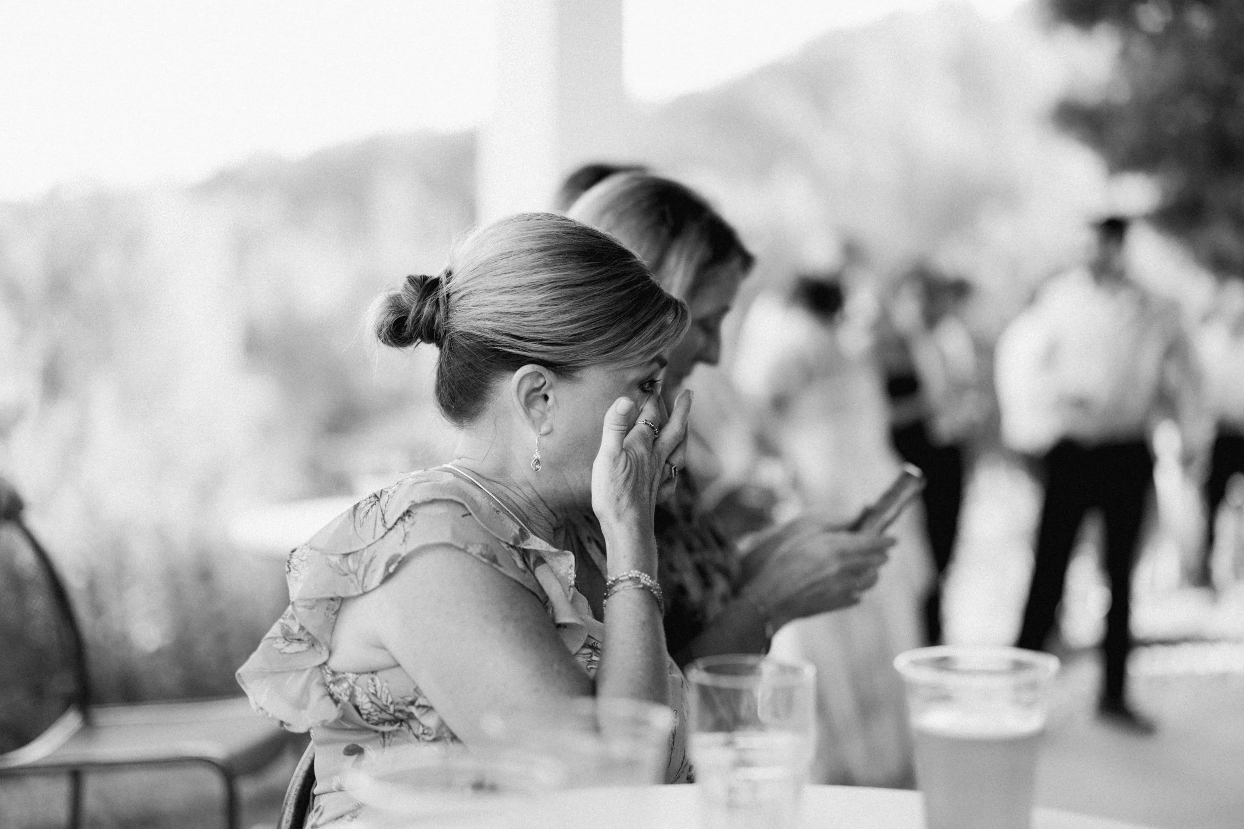 crying wedding photos