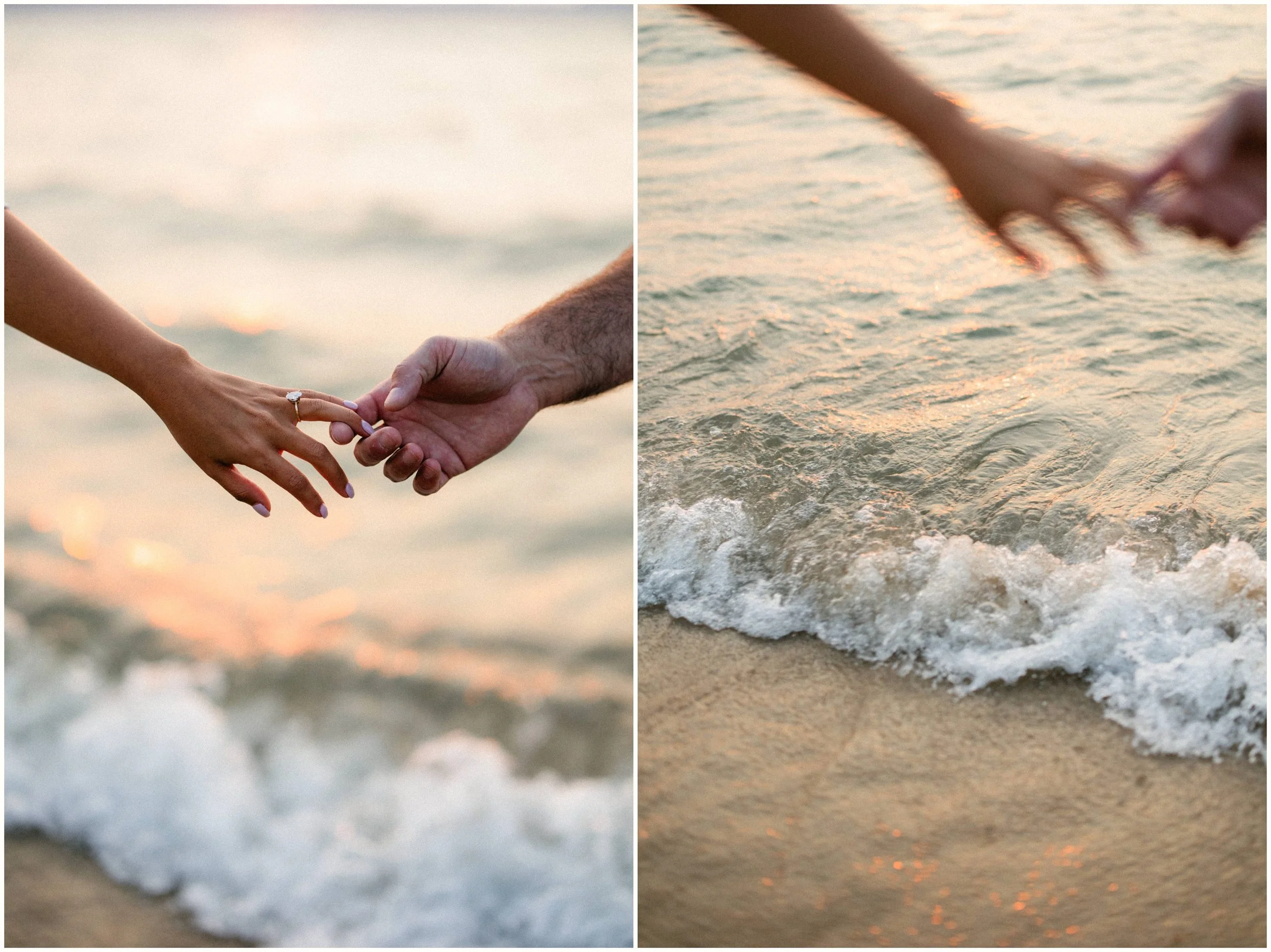 Romantic Beach Engagement Photos