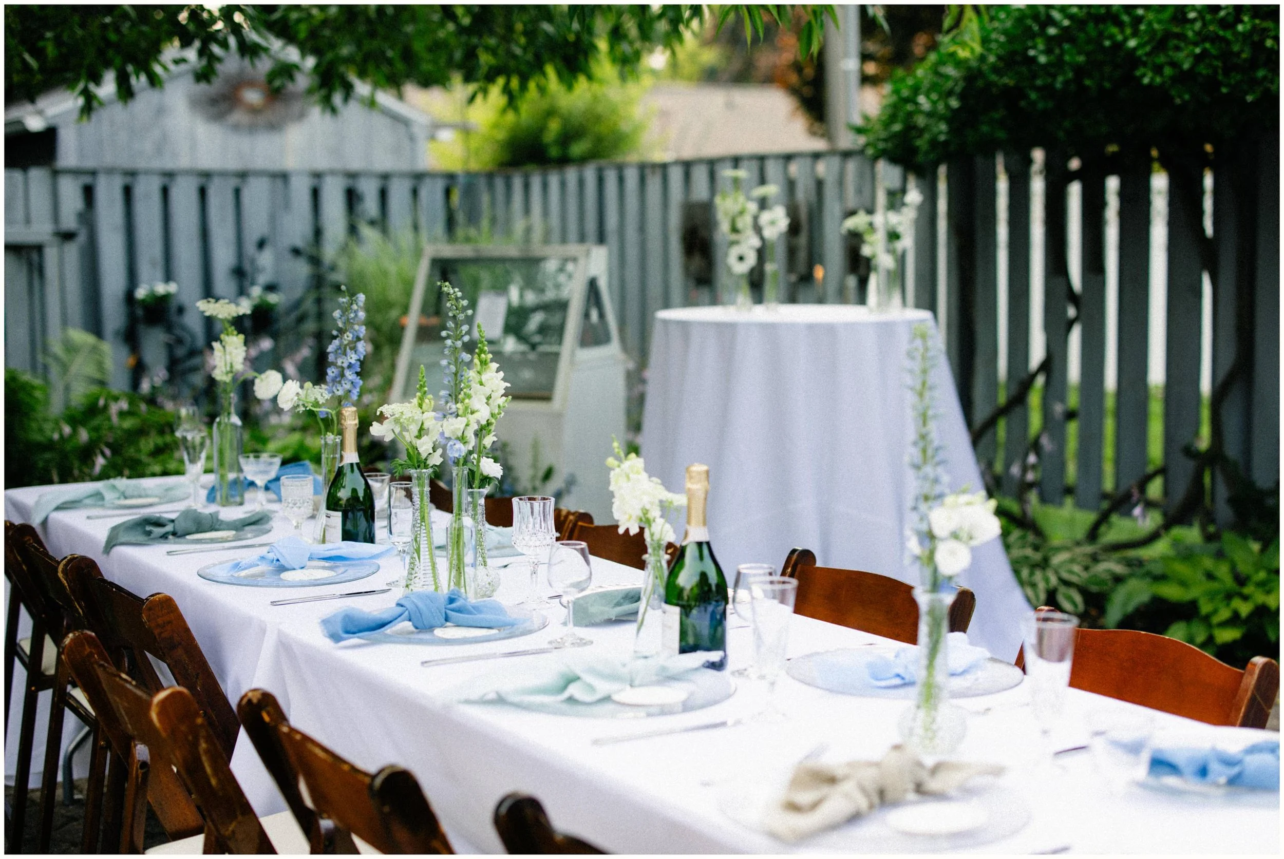 dinner party wedding decor