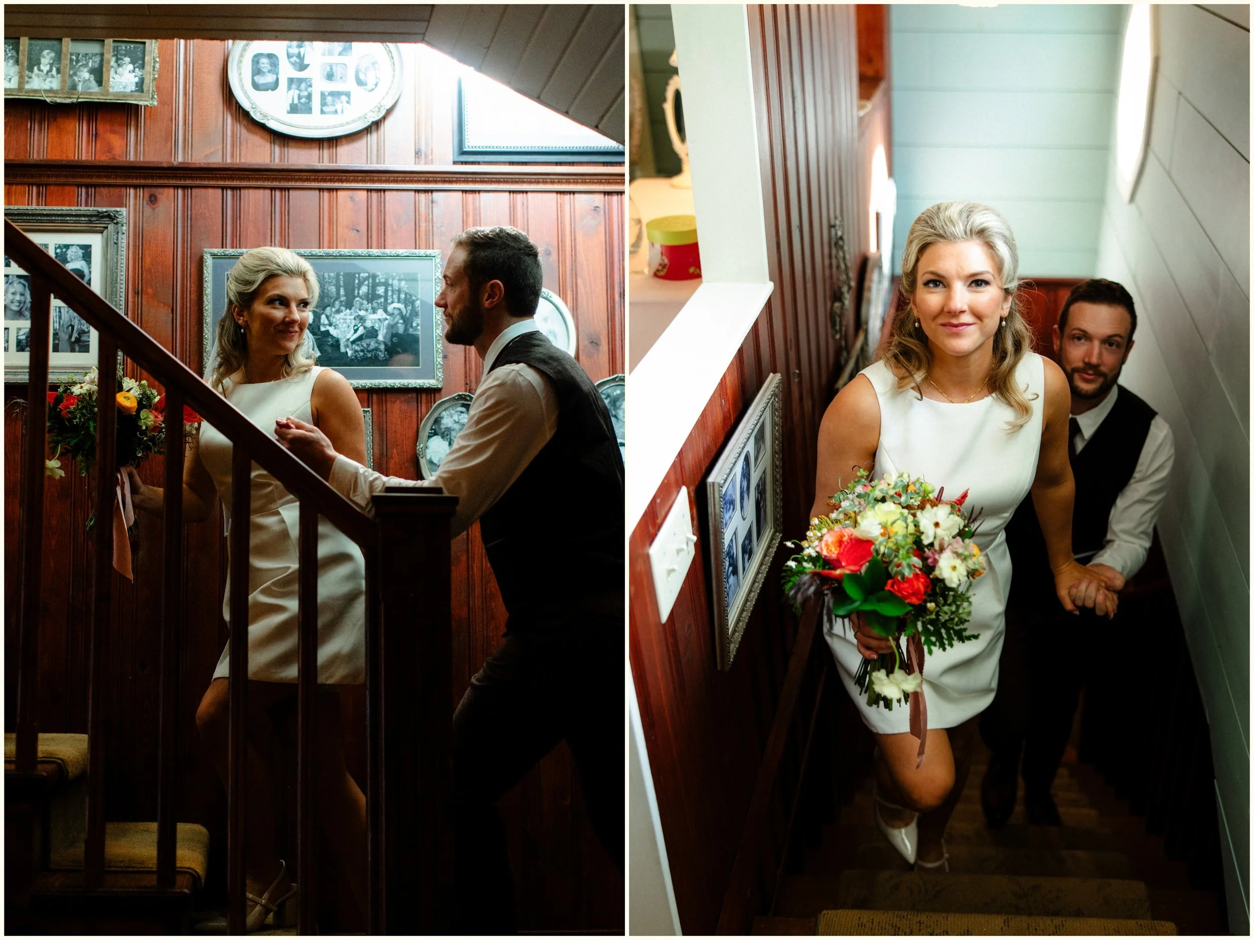 vintage editorial wedding portraits