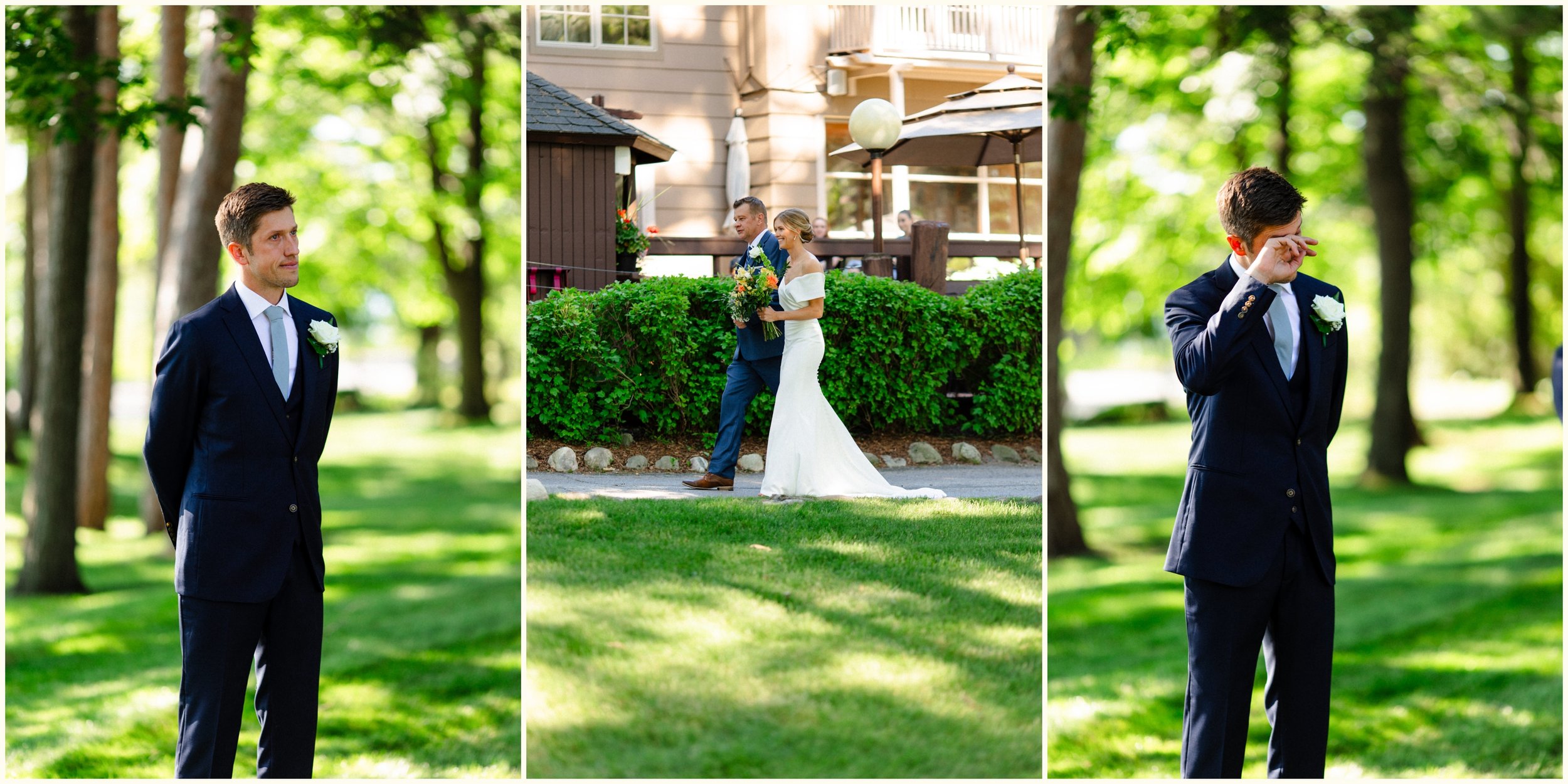 emotional northern michigan wedding ceremony
