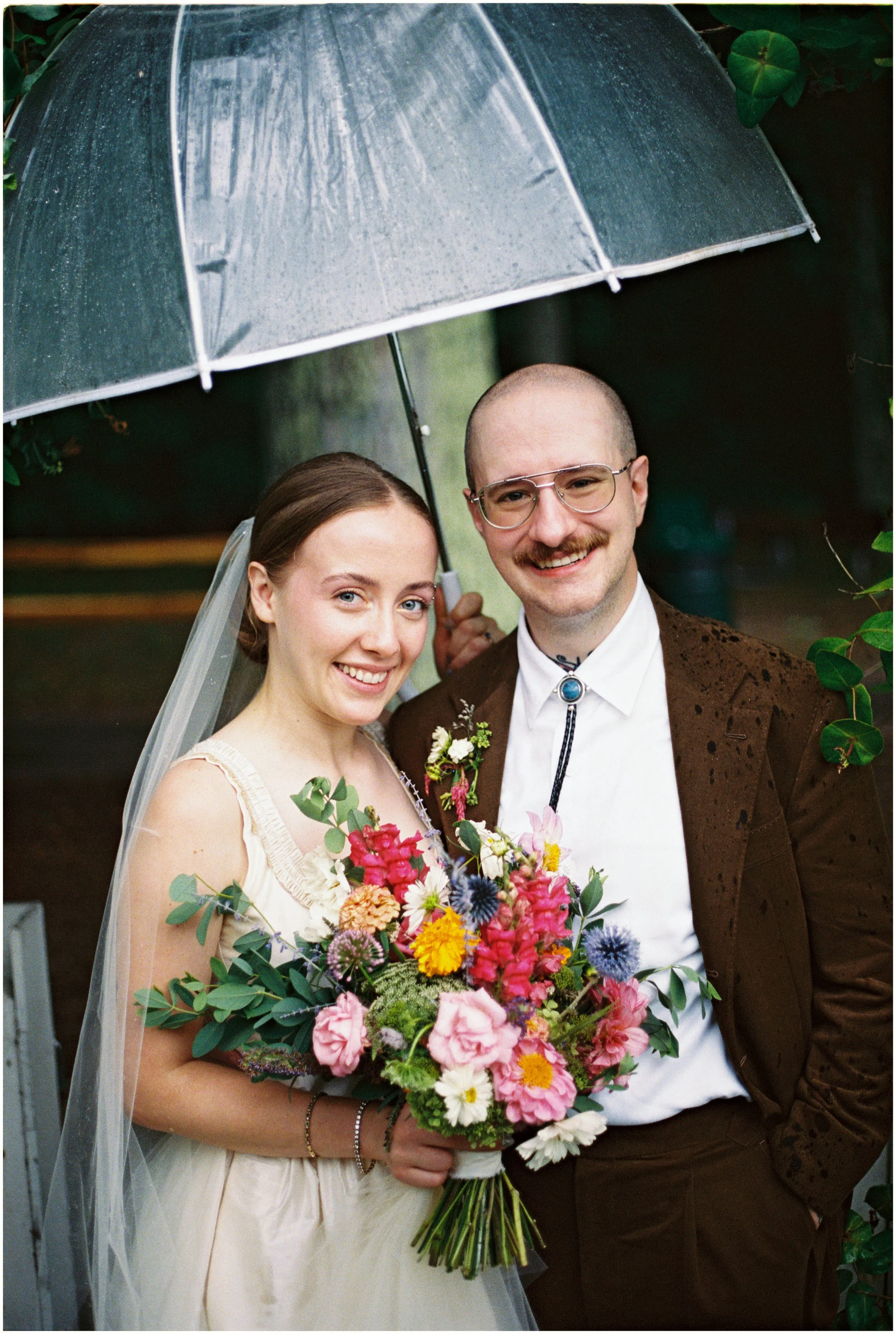 Eric and Lily Old Mission Wedding Portraits Film