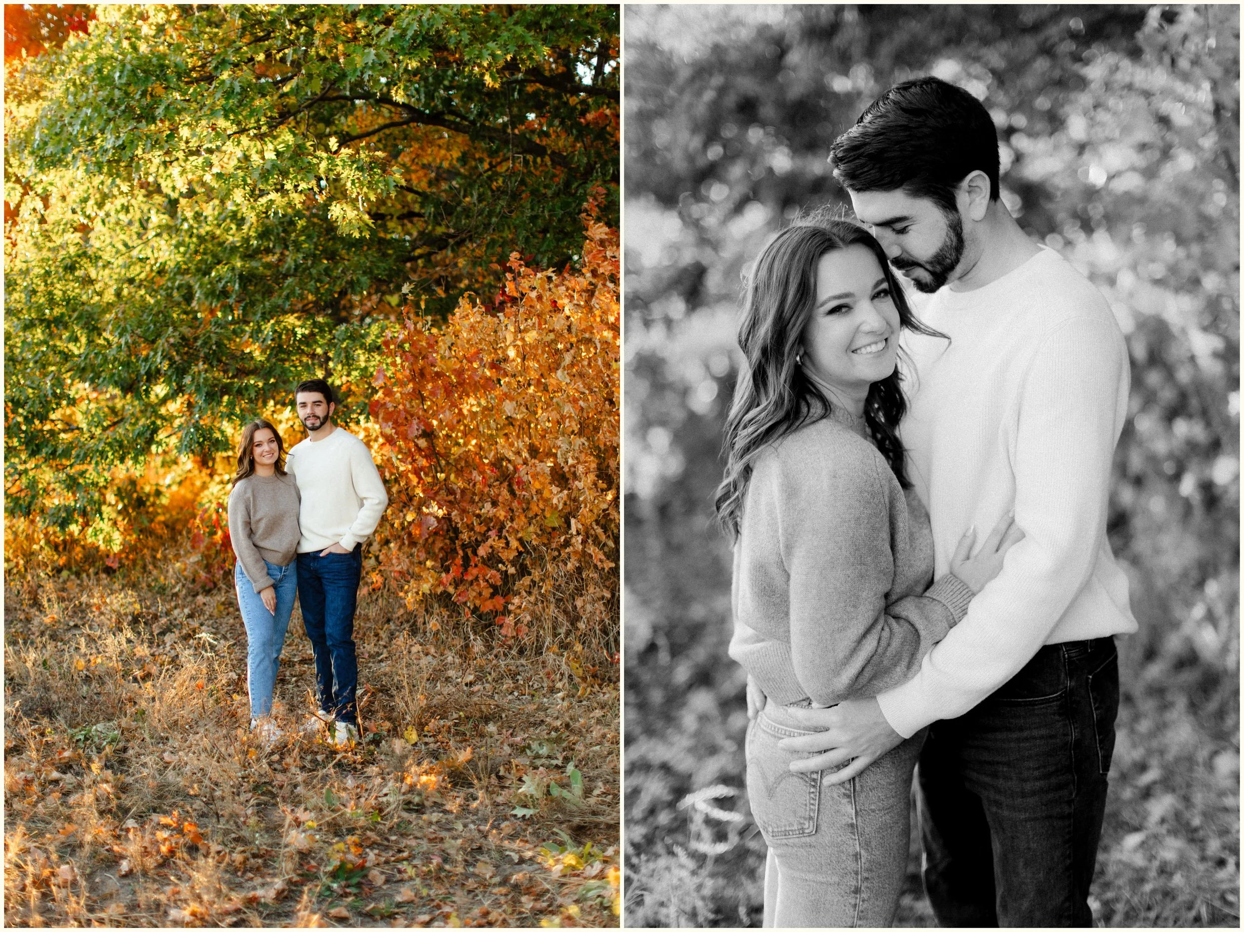 traverse city fall engagment