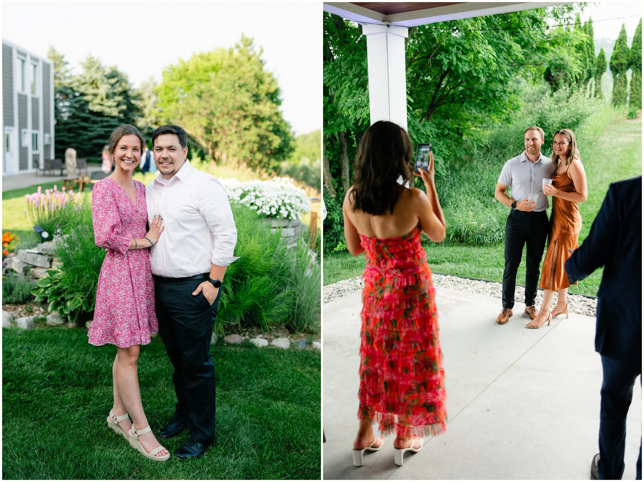 traverse city candid wedding reception