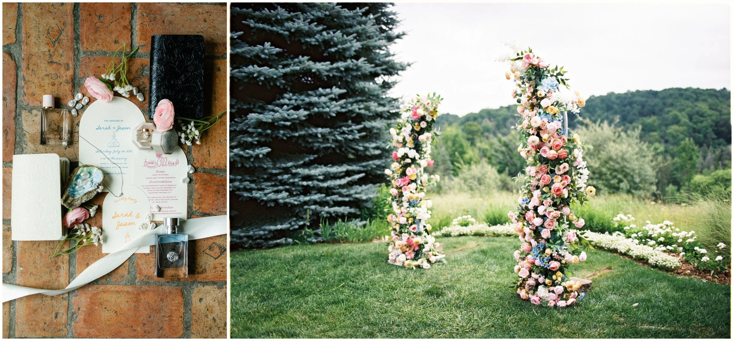 romantic traverse city wedding