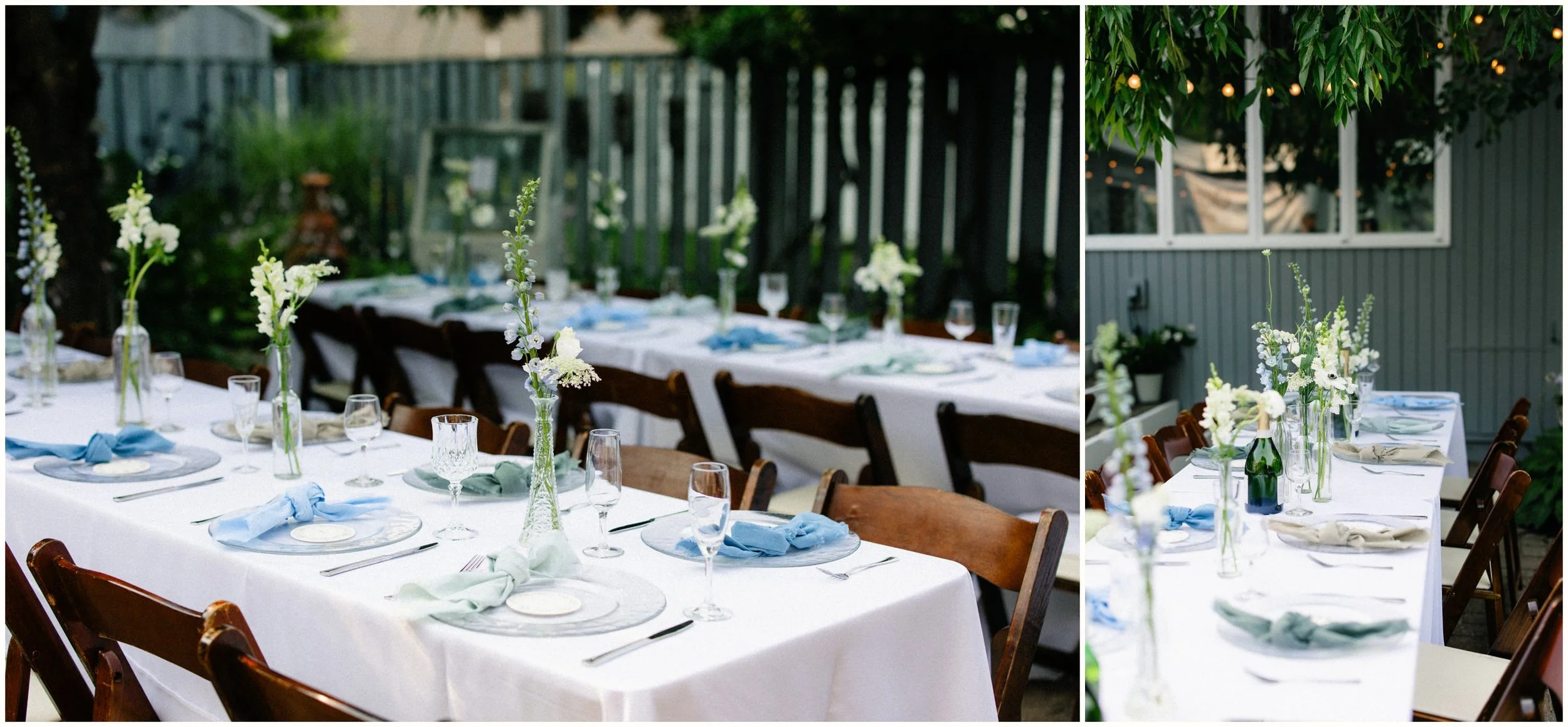 dinner party wedding reception