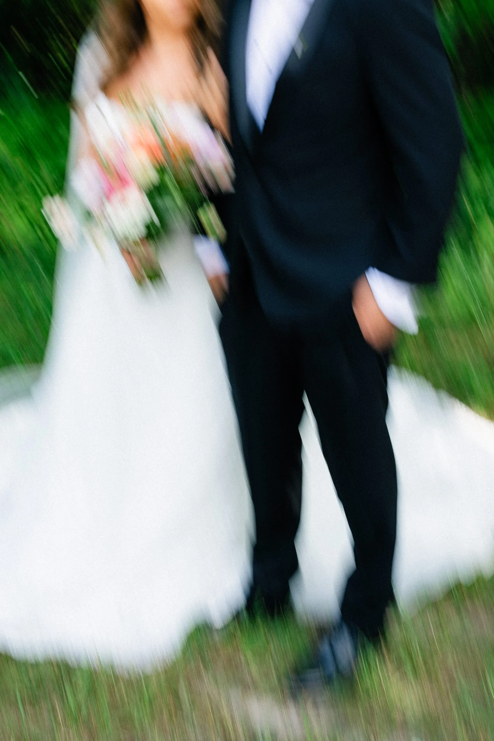 motion blur wedding photos