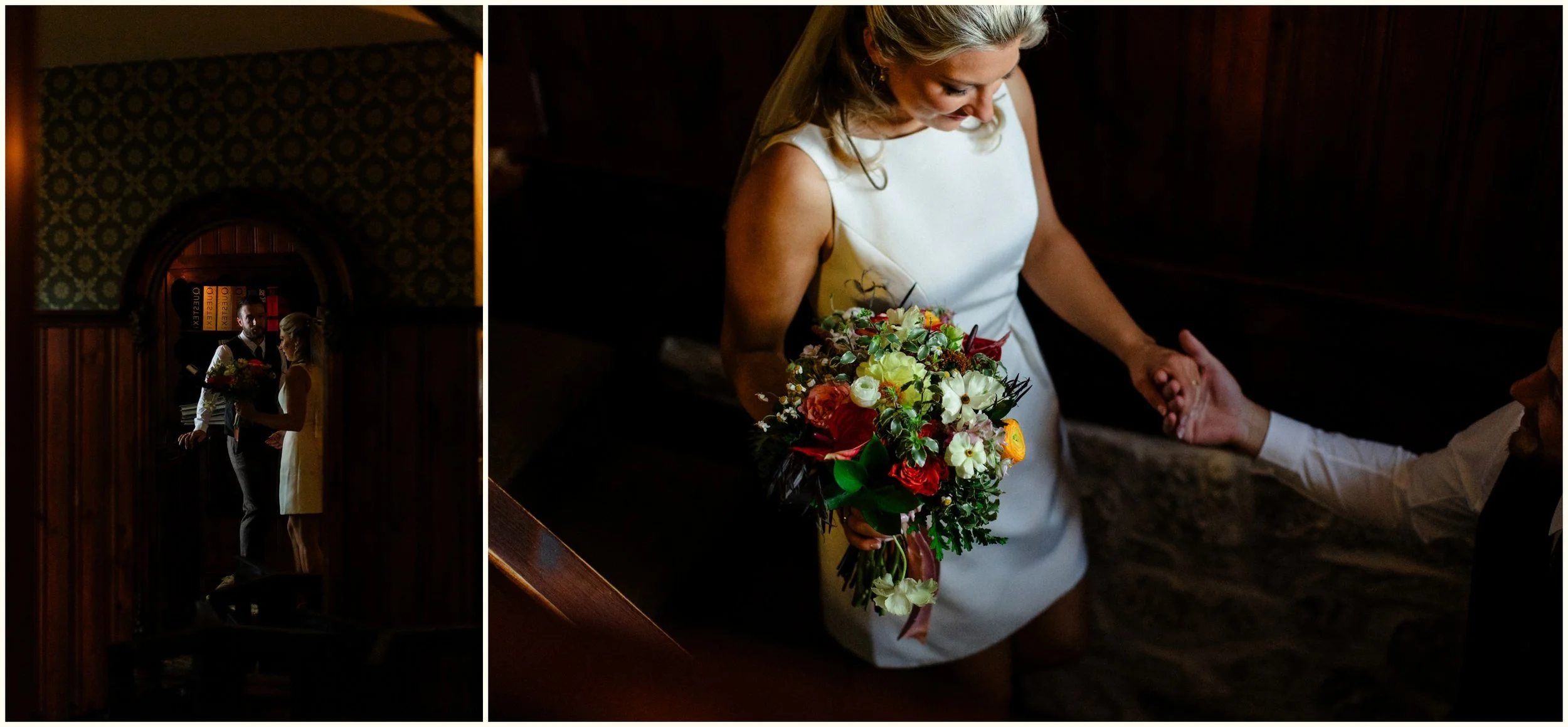 moody editorial wedding photos