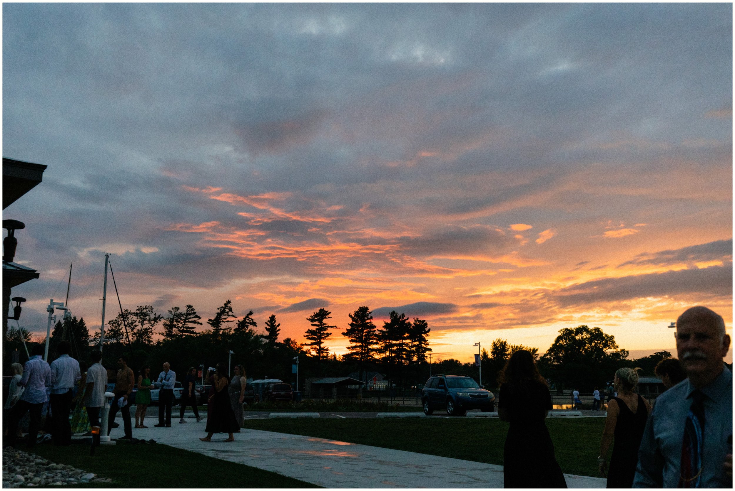 sunset wedding photos