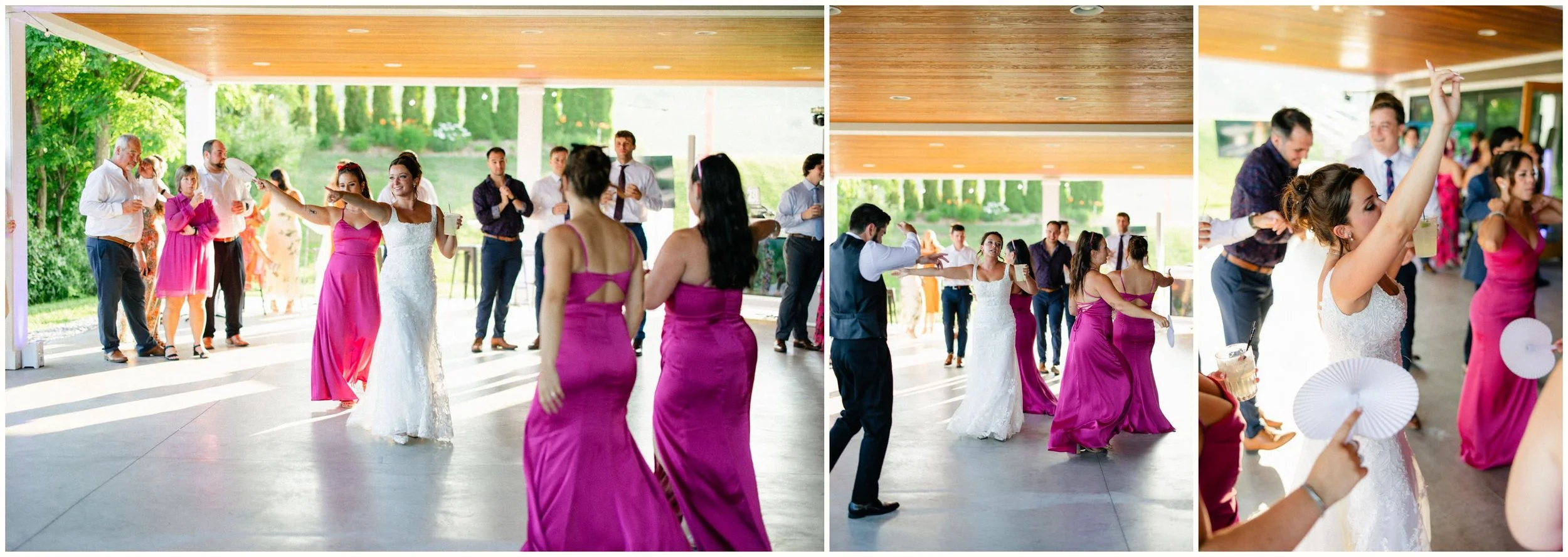 documentary wedding reception