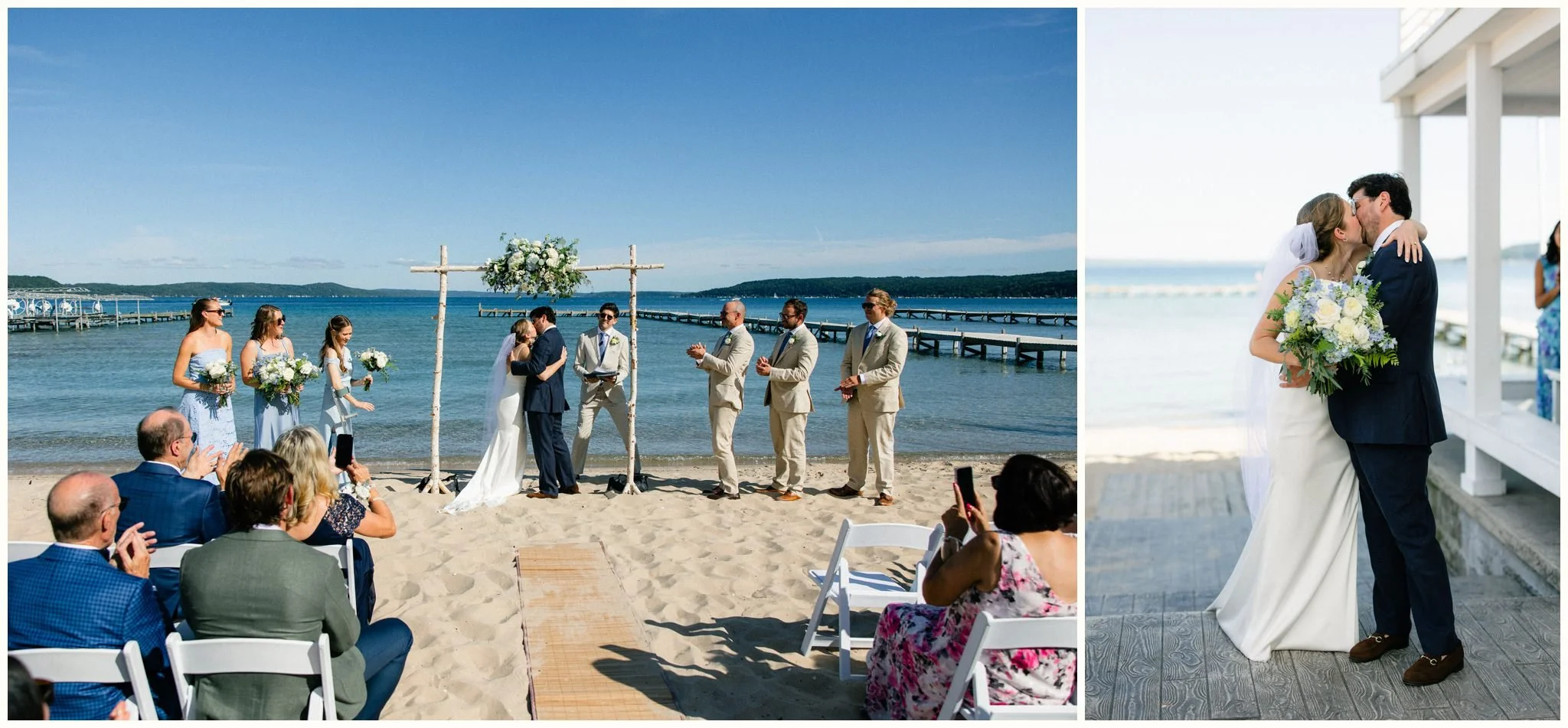 northern michigan wedding ceremony