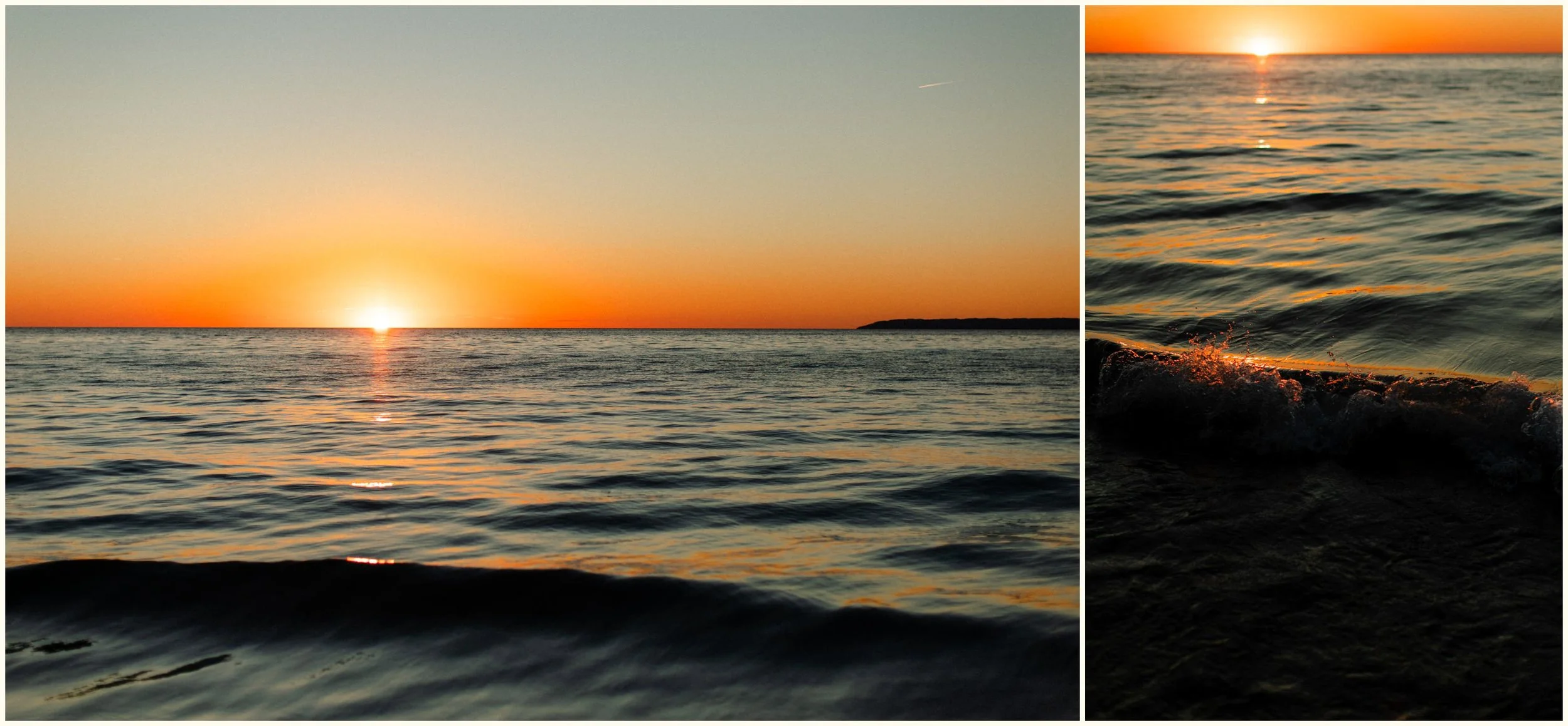 lake michigan sunset