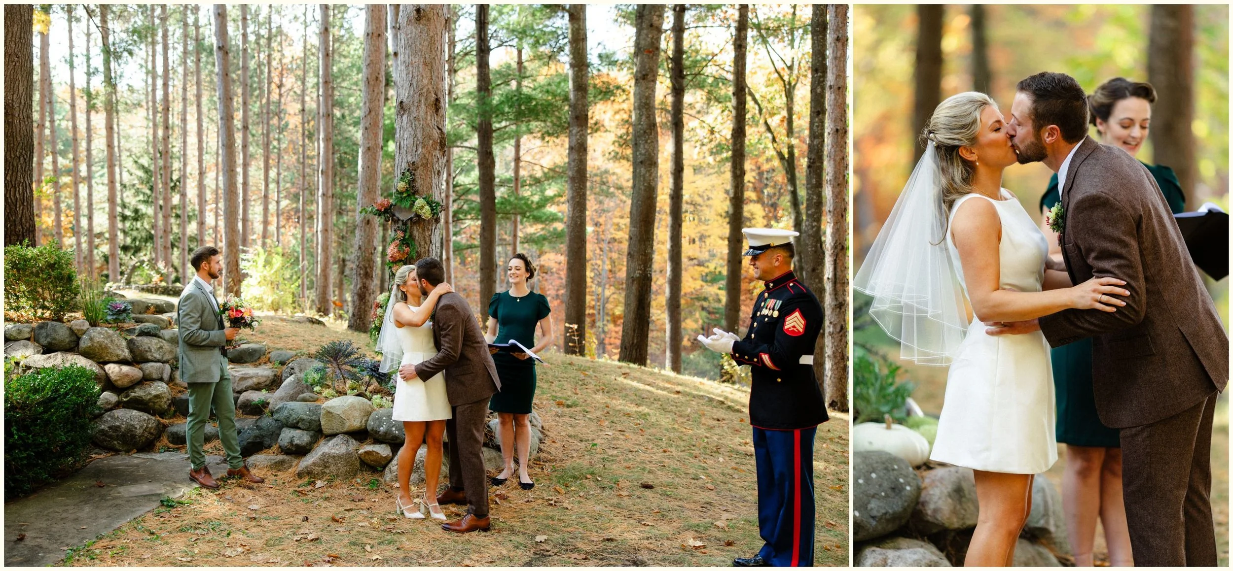 romantic michigan fall wedding