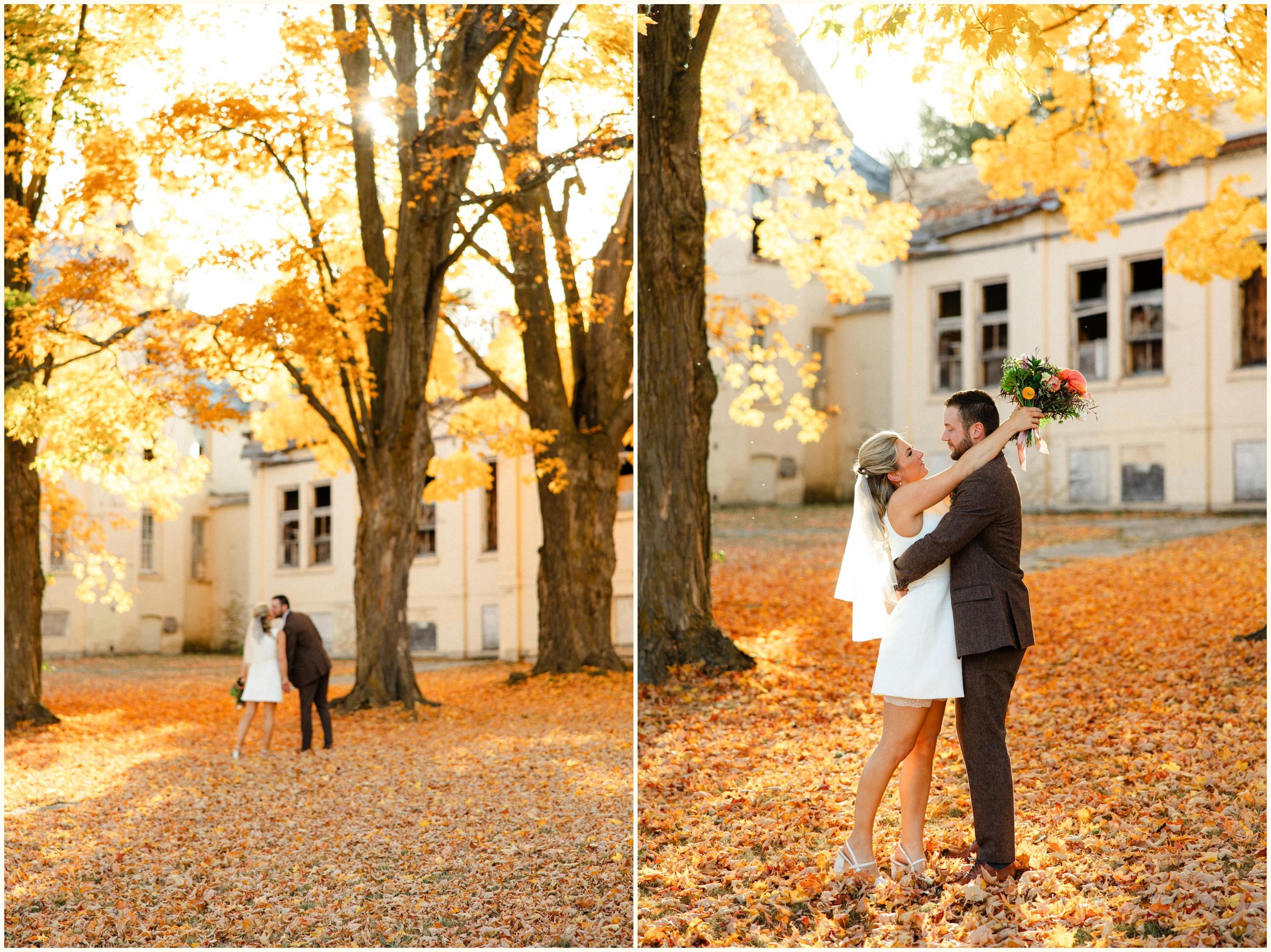 traverse city fall wedding portraits