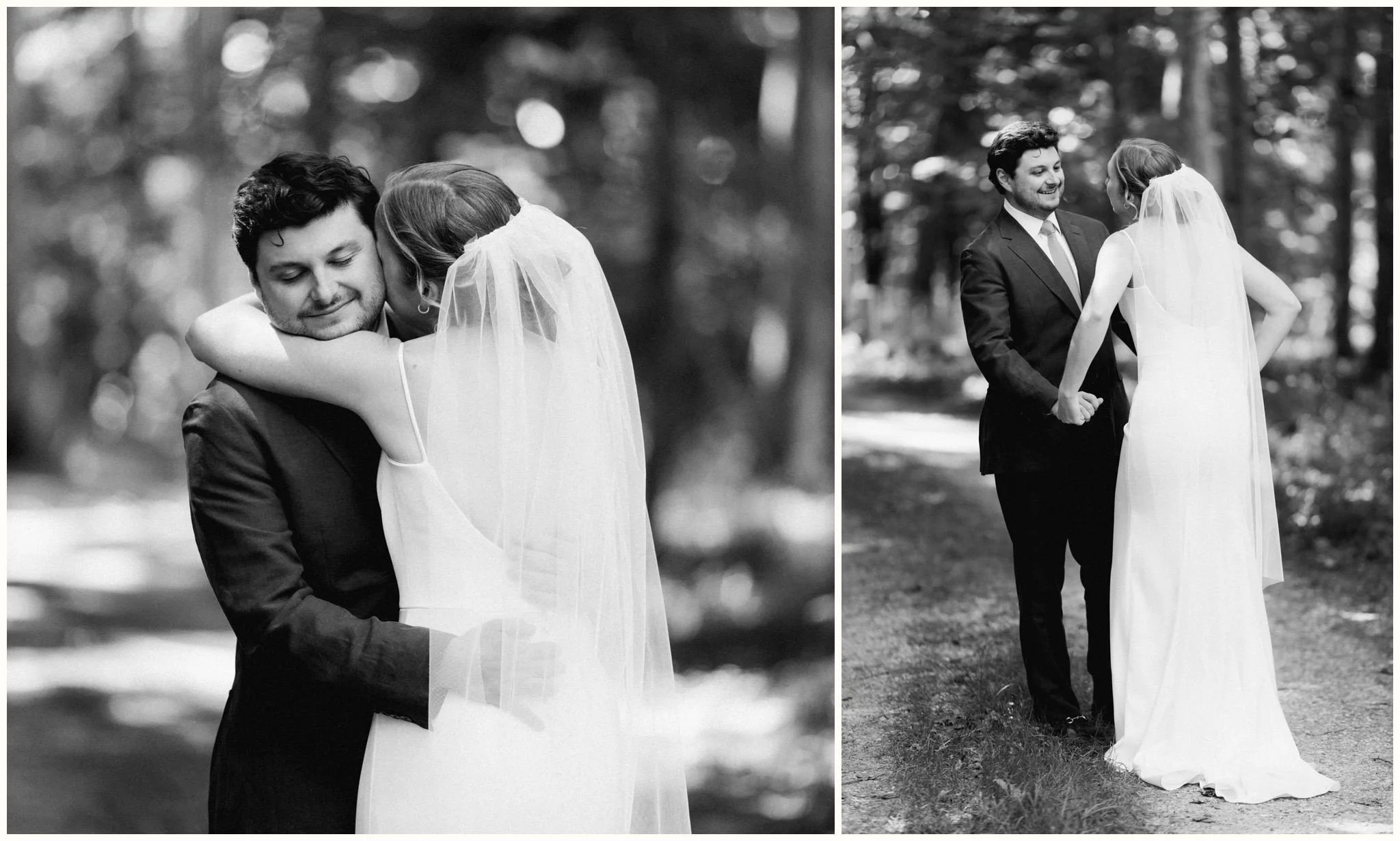 intimate first look moment