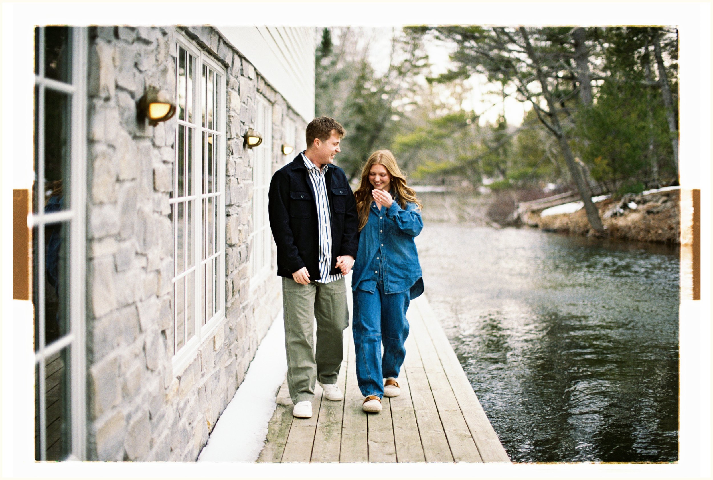 traverse city film engagement photos