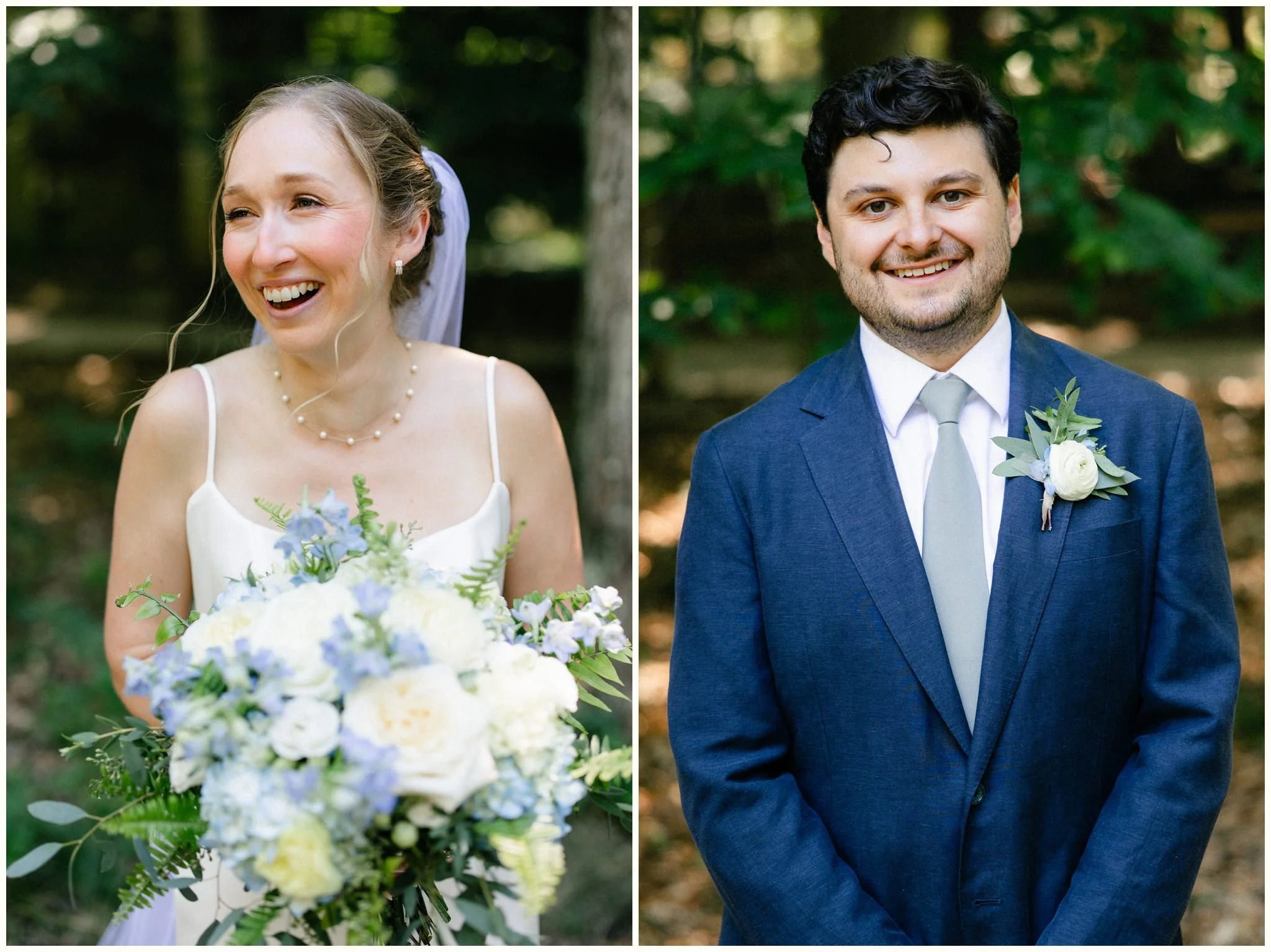 candid bride and groom portraits