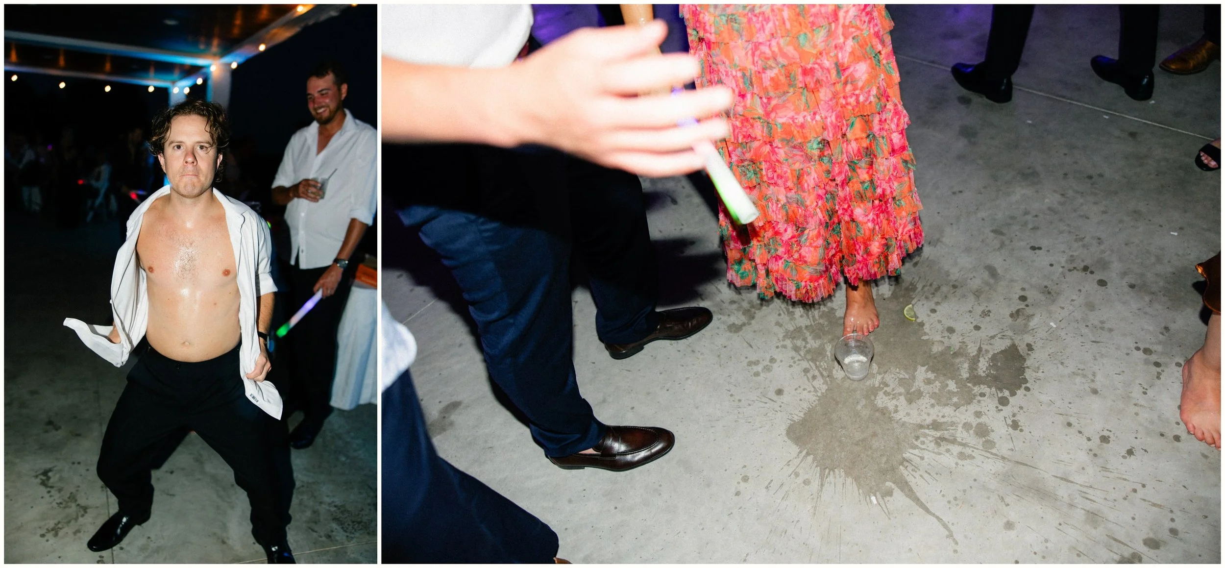 late night wedding reception