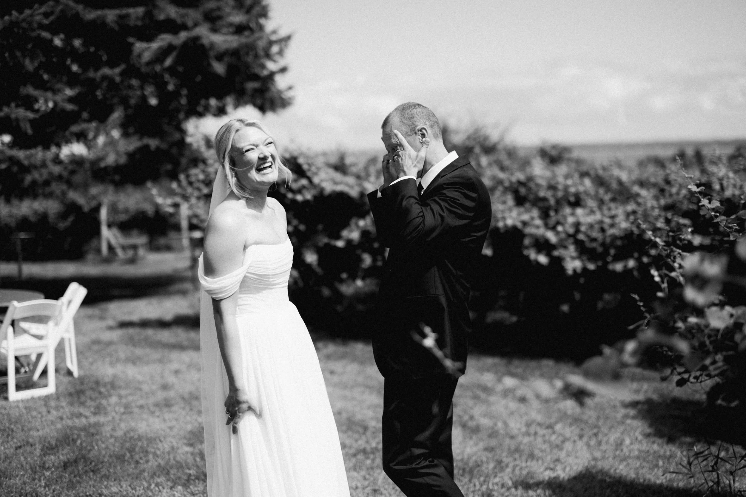 father of the bride reaction