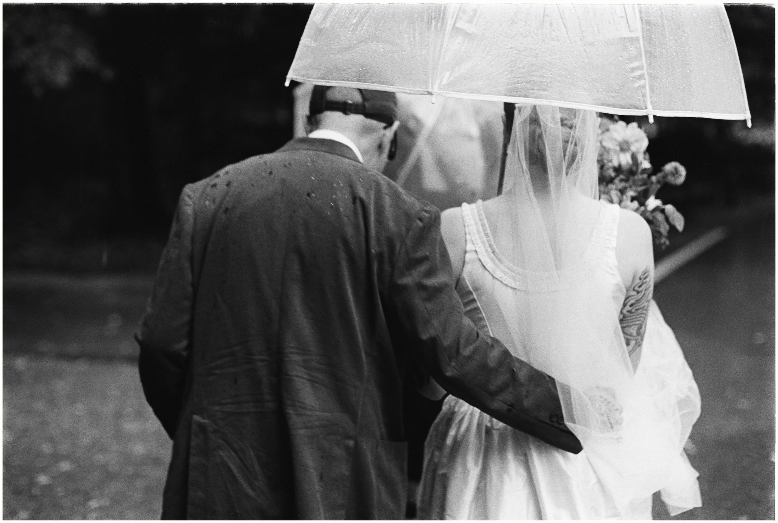 Rainy wedding